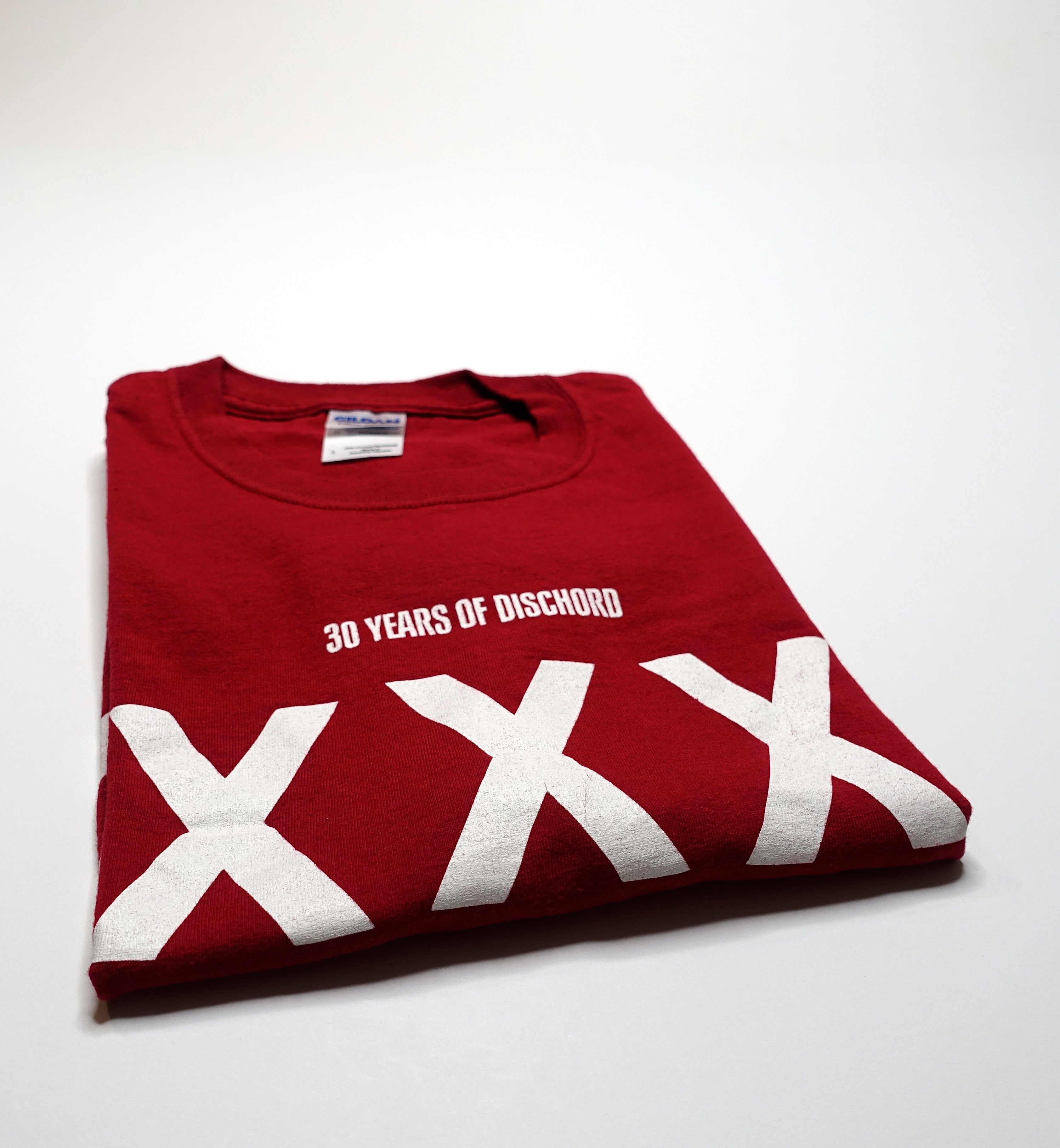 Dischord Records - 30th Anniversary / XXX Logo Shirt Size Large