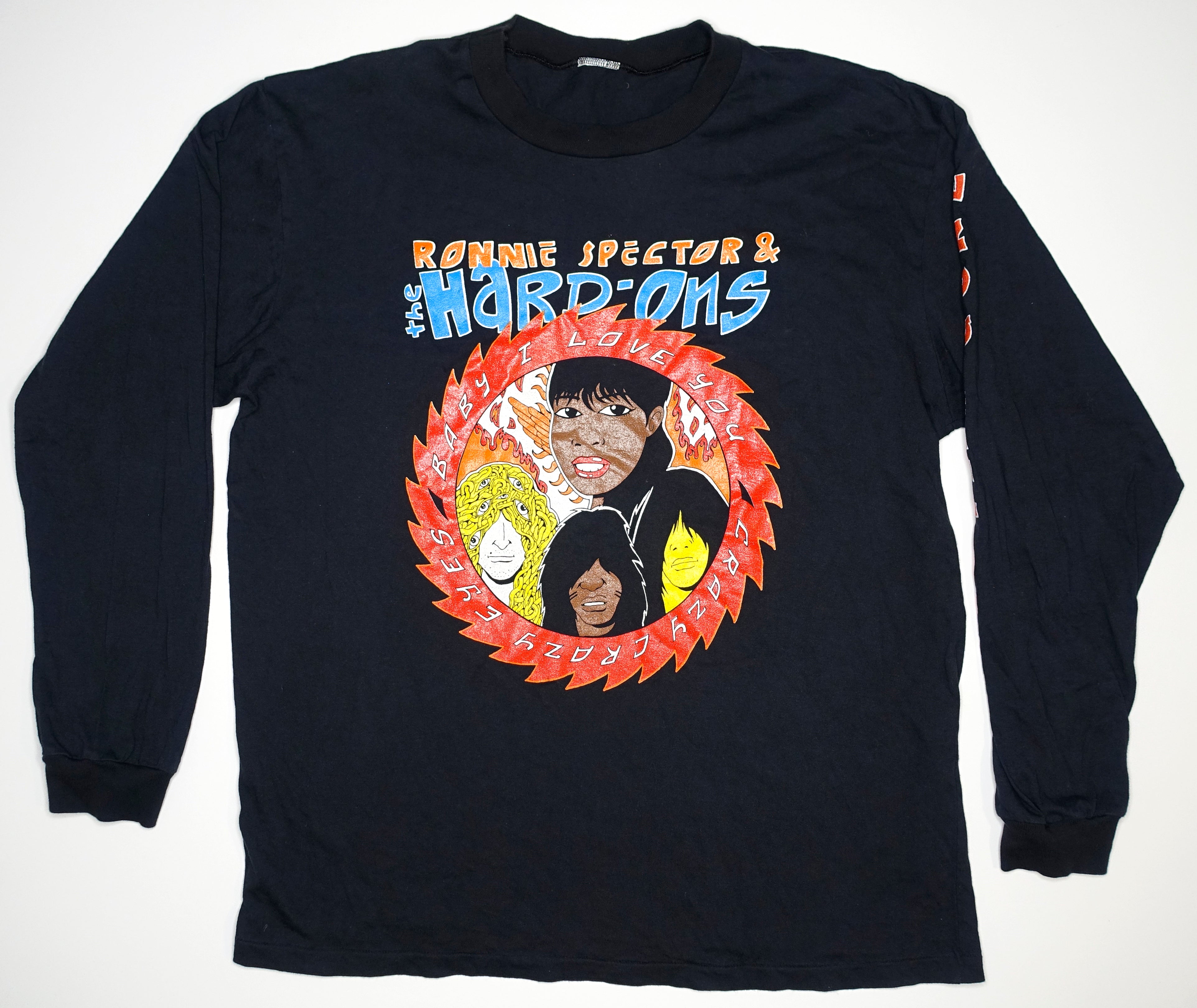 Hard-Ons - Too Far Gone Australian 1993 Tour Long Sleeve Shirt Size XL (Black)