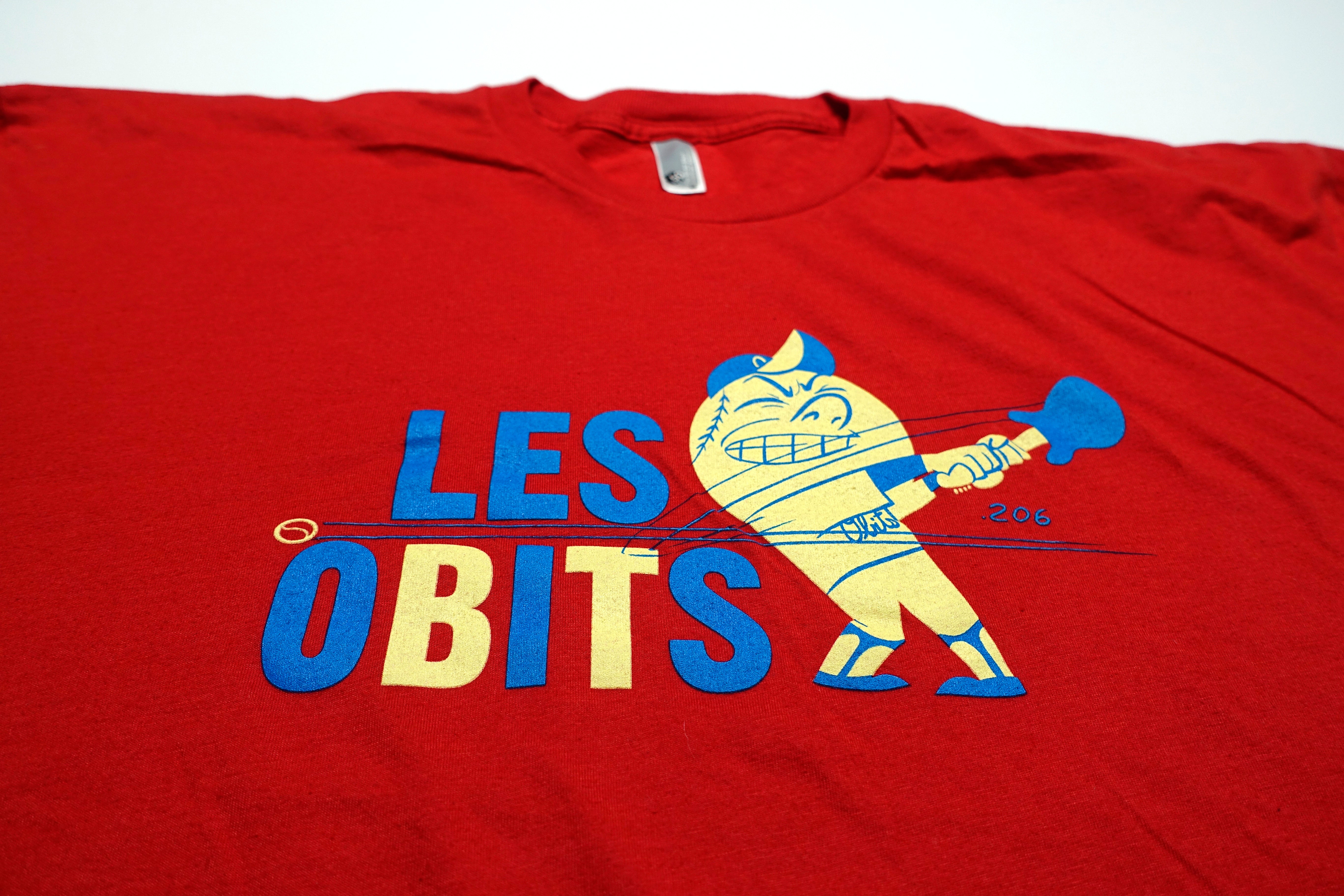 Obits - LES Obits Baseball Man Tour Shirt Size XL
