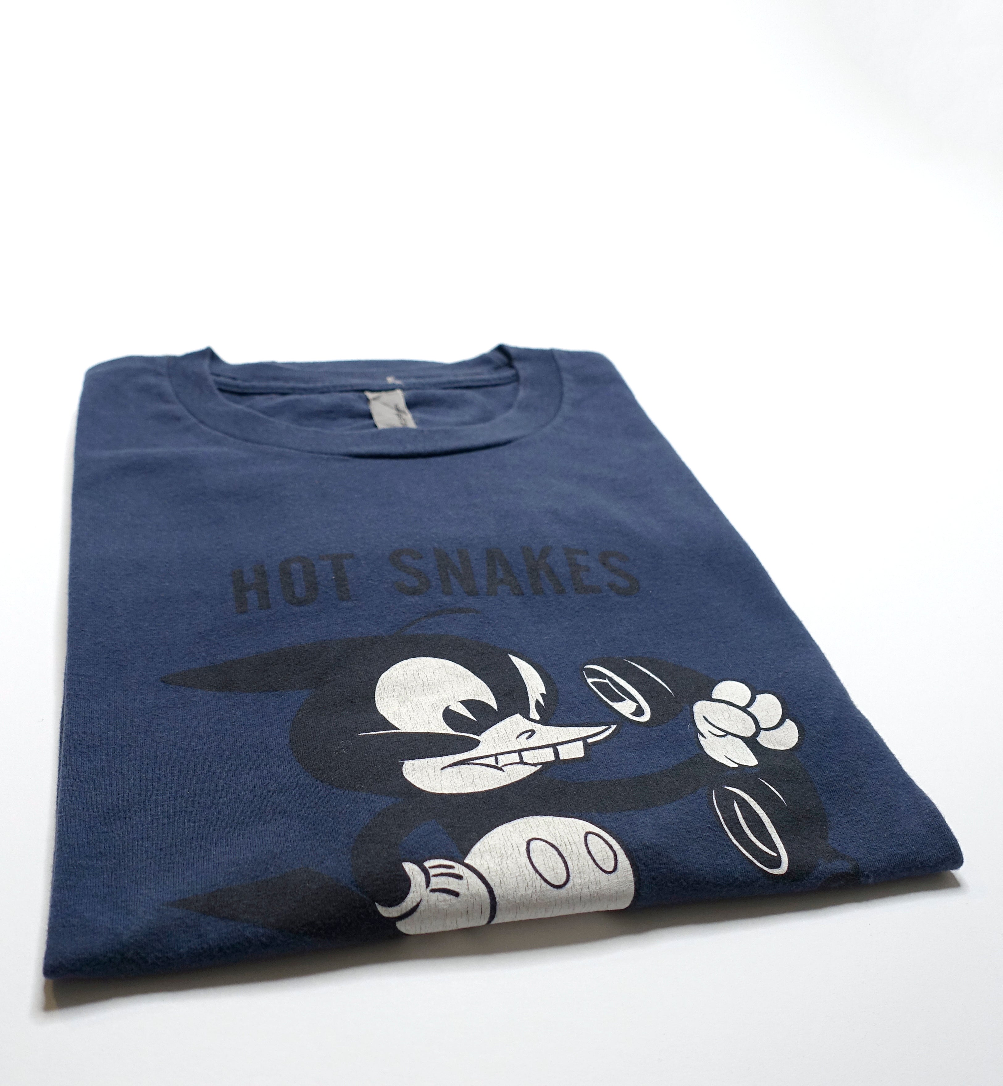 Hot Snakes - Javier Tour Shirt Size XL (Slate Blue)
