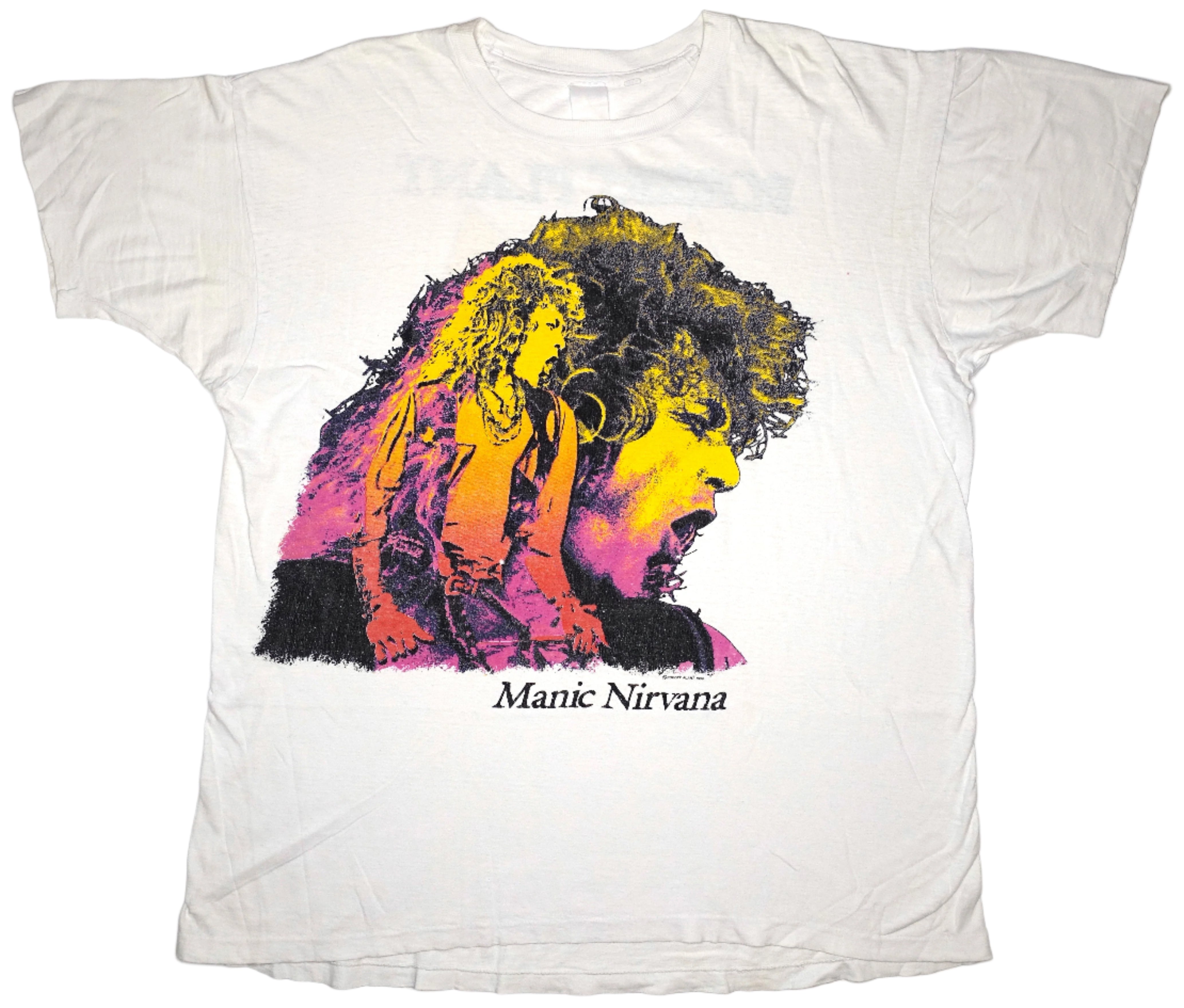 Robert Plant - Manic Nirvana 1990 Tour Shirt Size XL