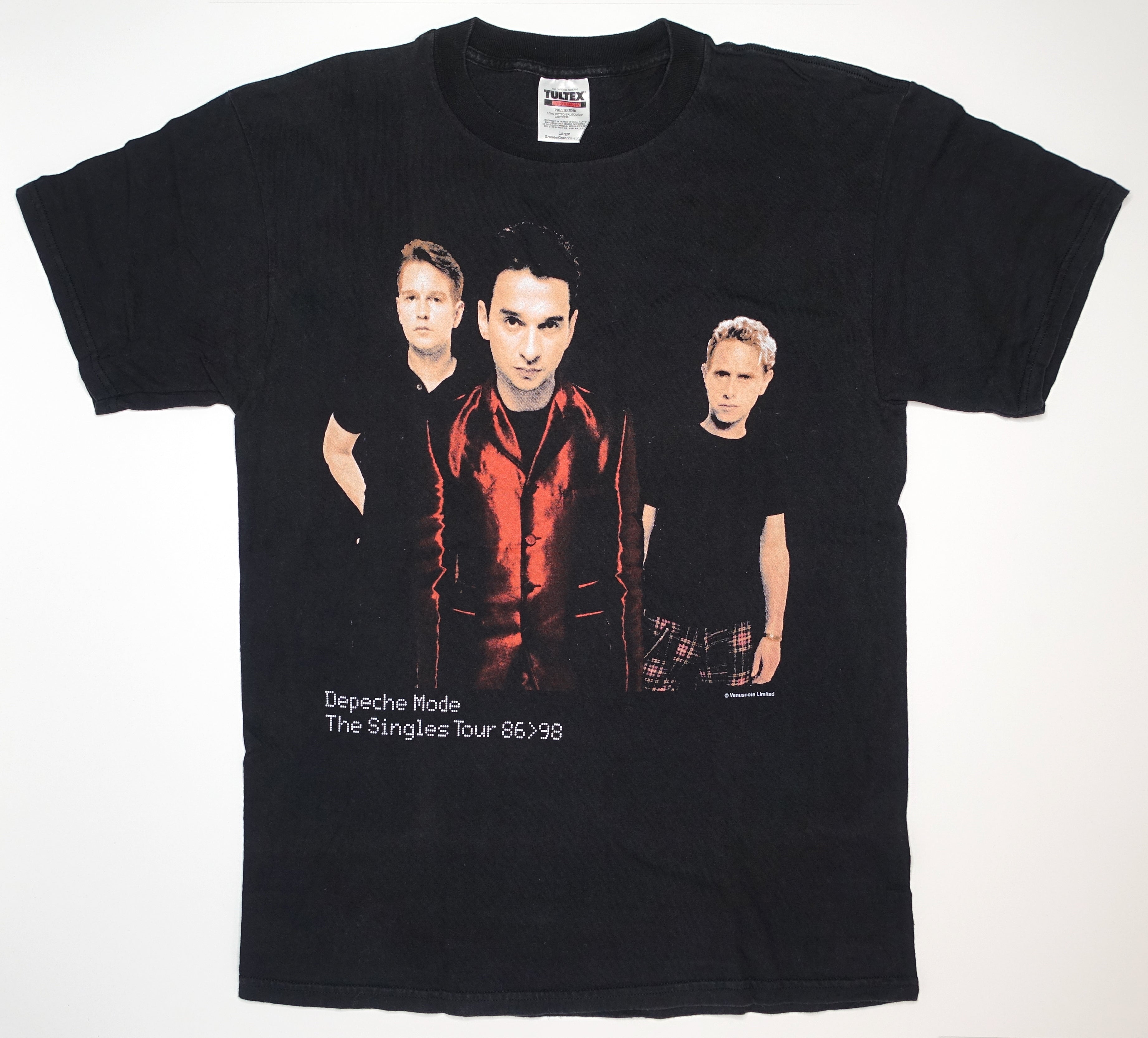 Depeche Mode – The Singles 86>98 Tour Shirt Size Large