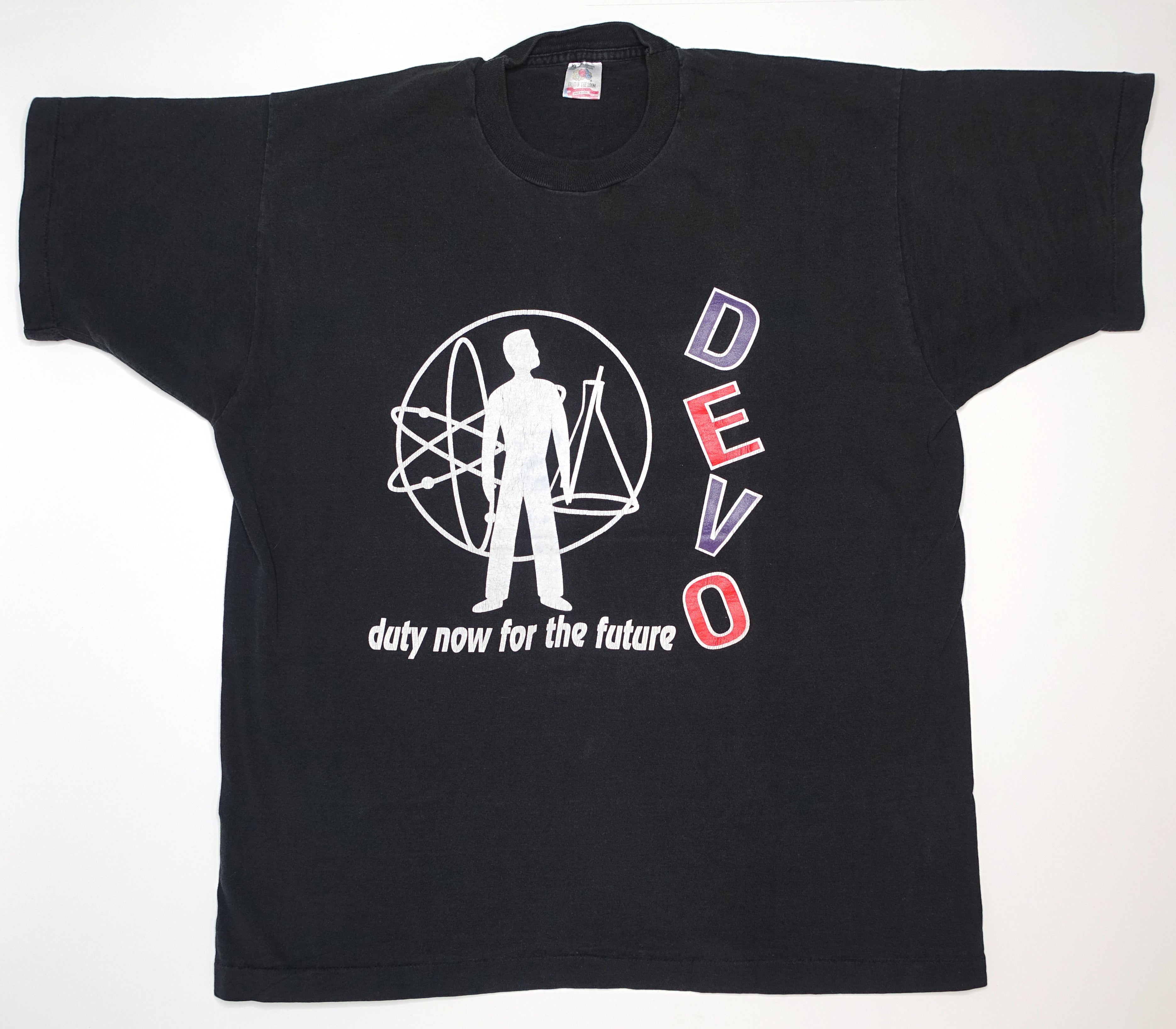 Devo – Duty Now For The Future 90's Black Tour Shirt Size XL