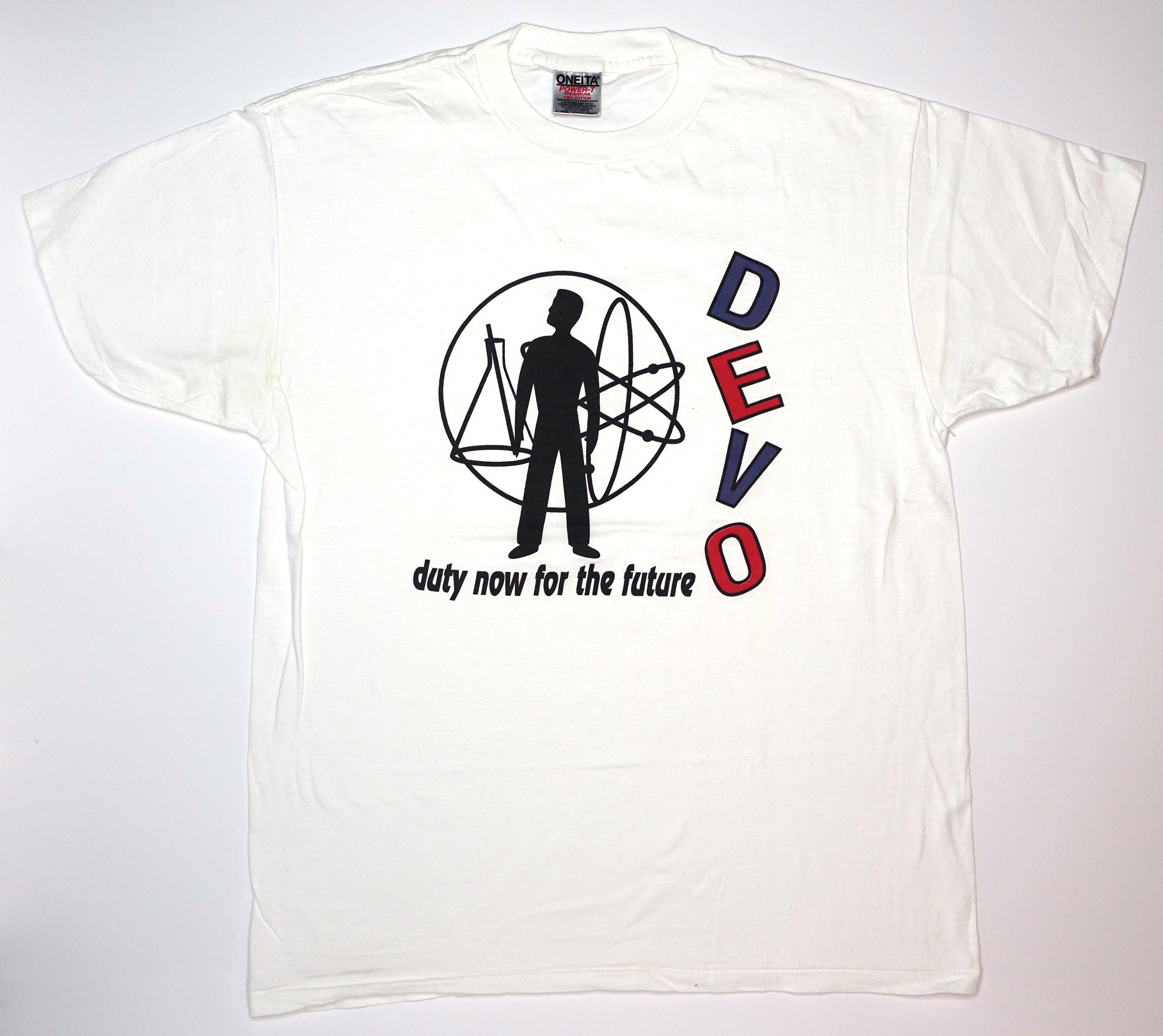 Devo – Duty Now For The Future 90's White Tour Shirt Size XL