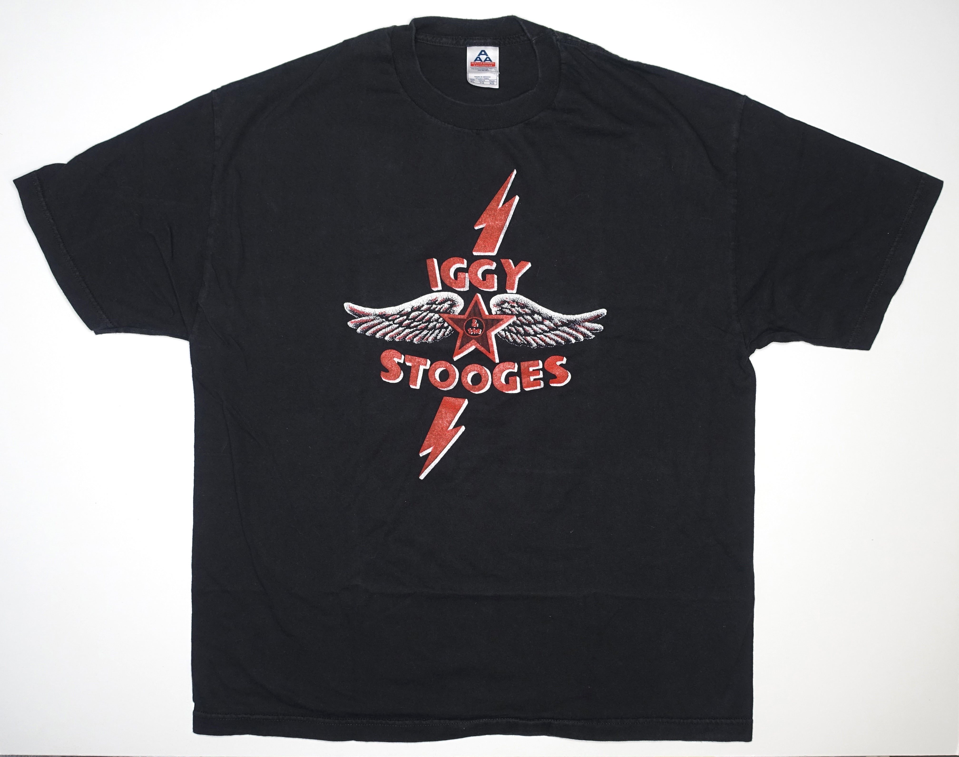 Iggy & the Stooges – Winged Logo Shirt Size XL