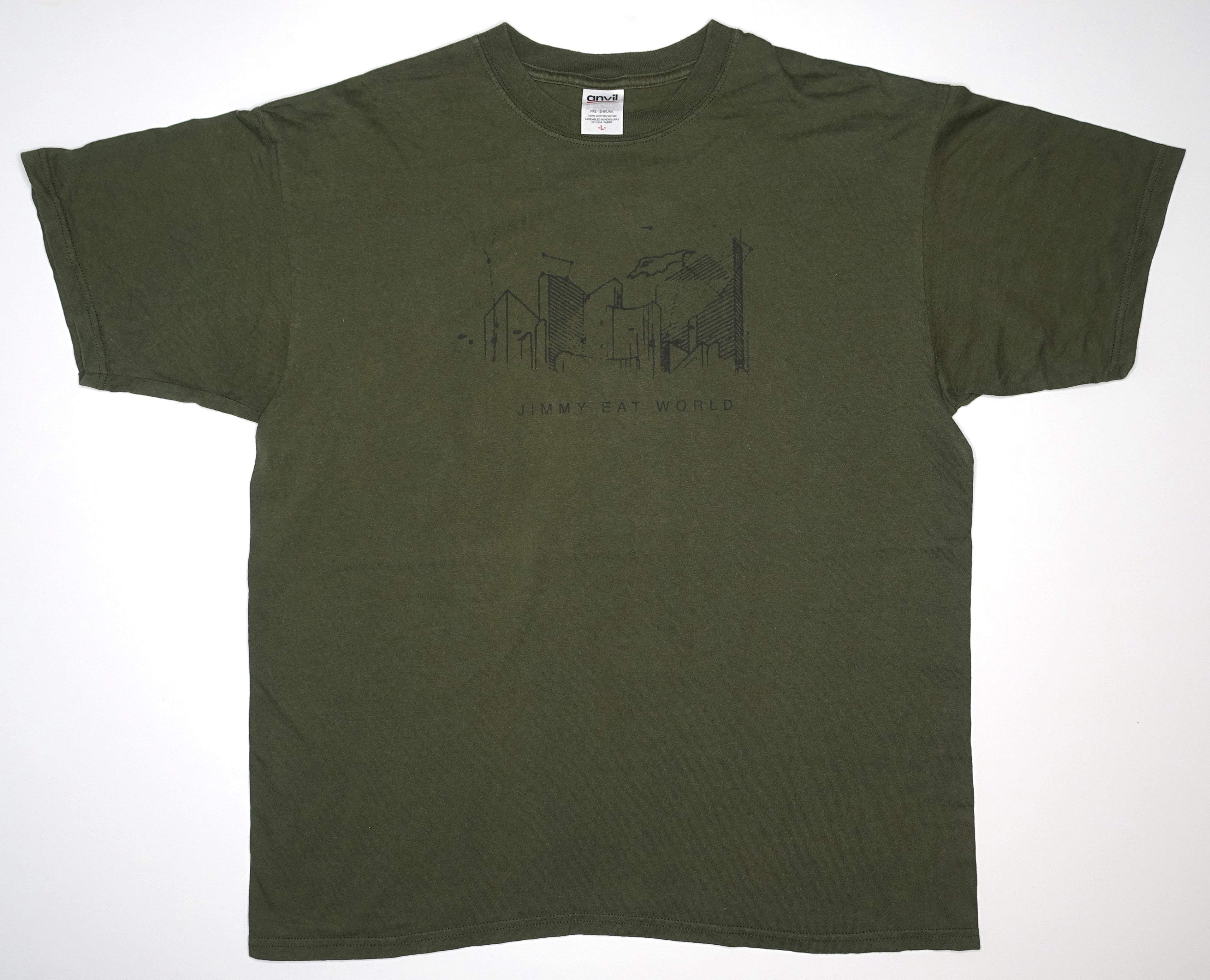 Jimmy Eat World - City Scape Sketch Tour Shirt Size Large