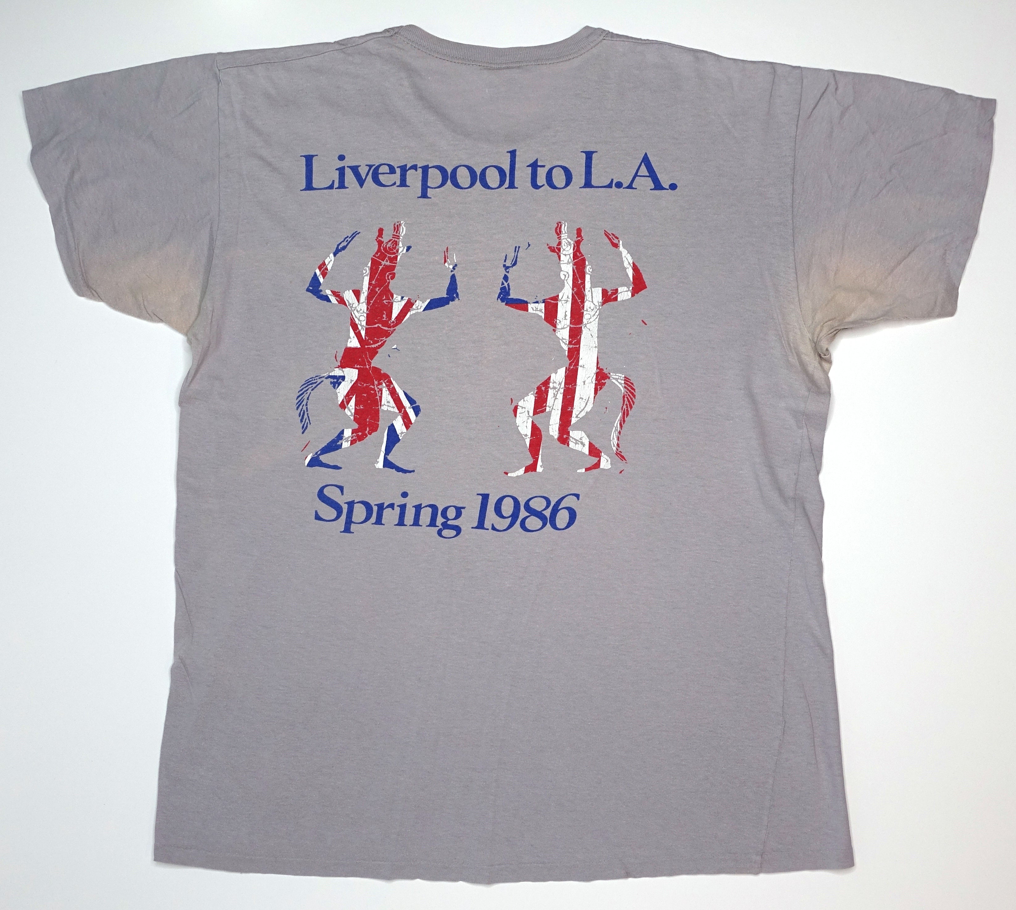 Echo & The Bunnymen - Liverpool To LA Spring 1986 Tour Shirt Size XL