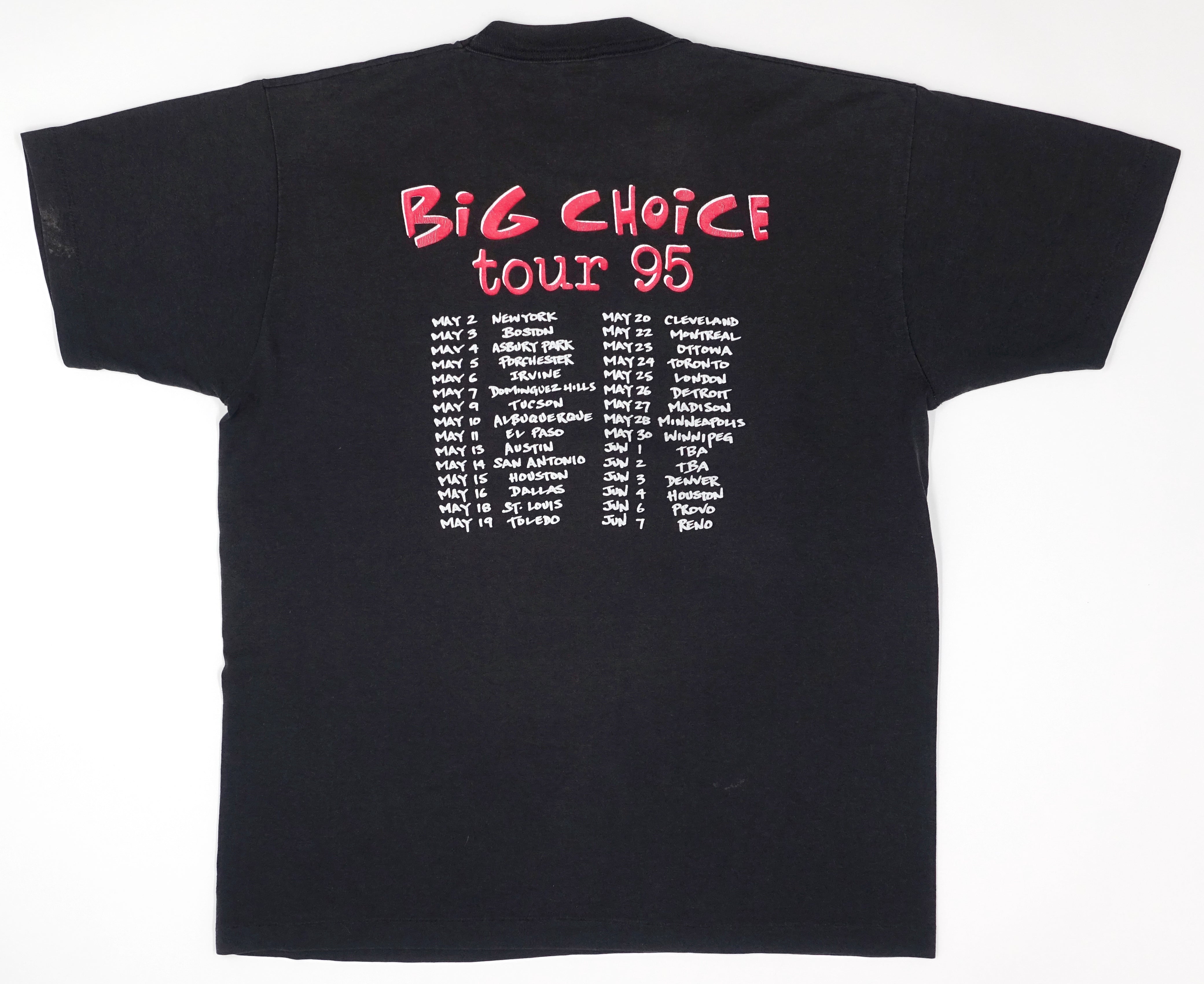 Face To Face – Big Choice Machine North American 1995 Tour Shirt Size XL
