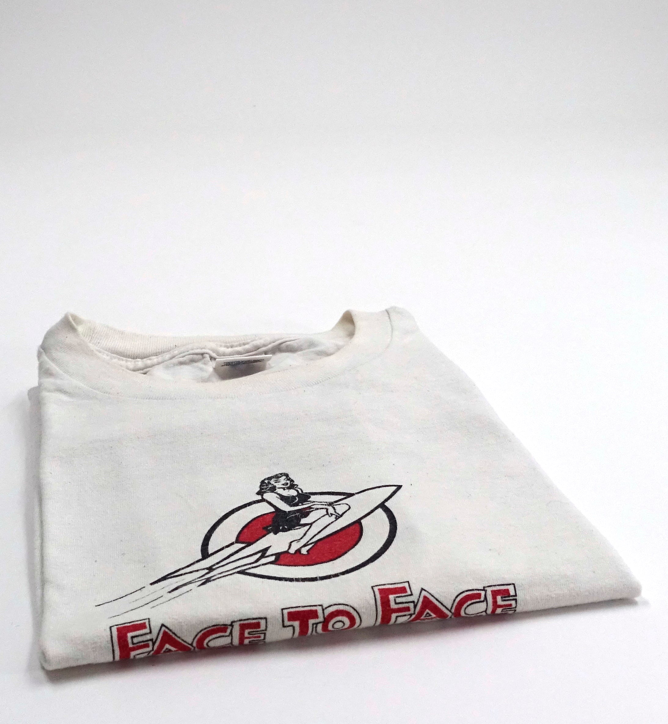 Face To Face – Pin Up Girl On A Rocket 90's Tour Shirt Size XL