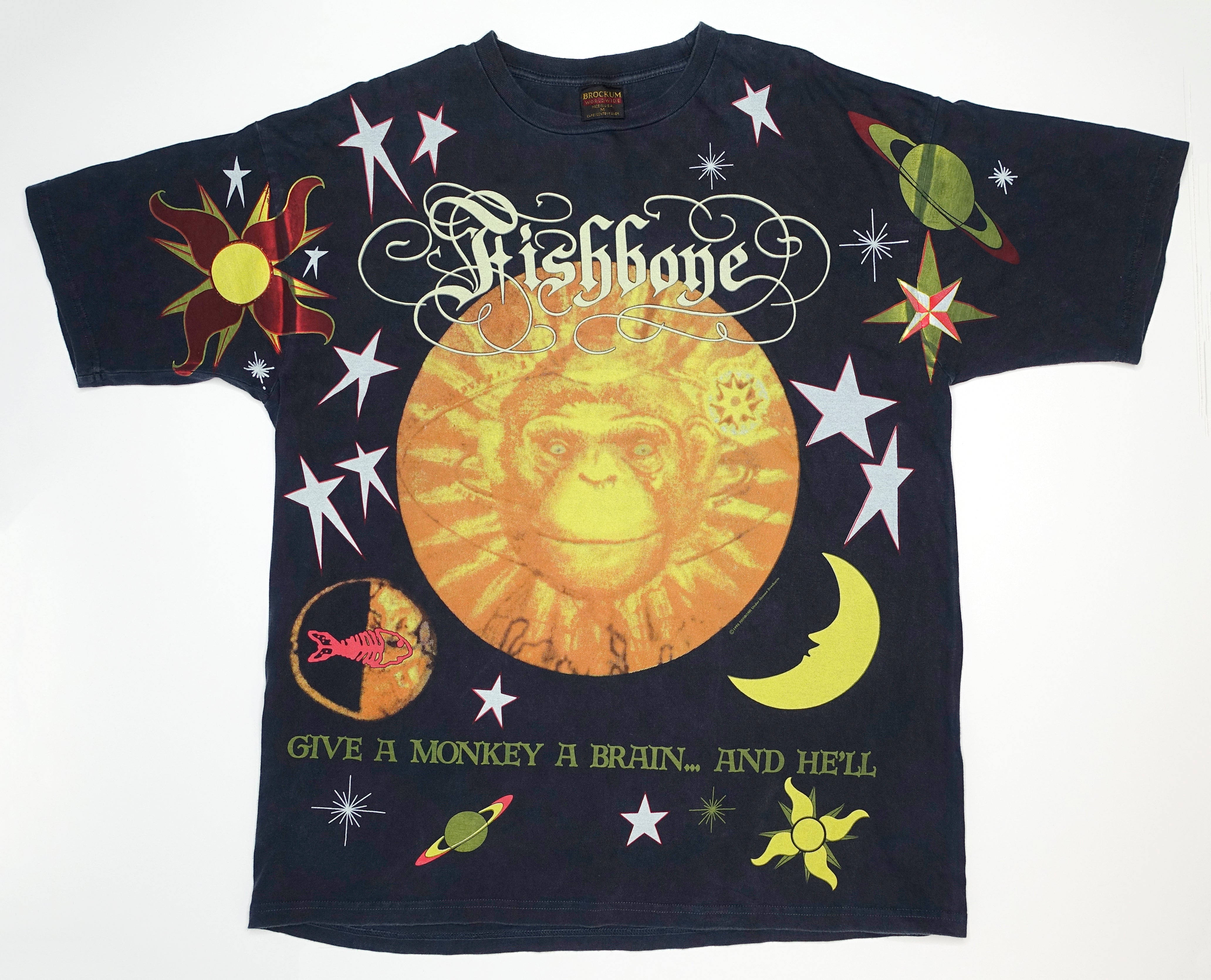 Fishbone - Give A Monkey A Brain All Over Print 1993 Tour Shirt Size XL