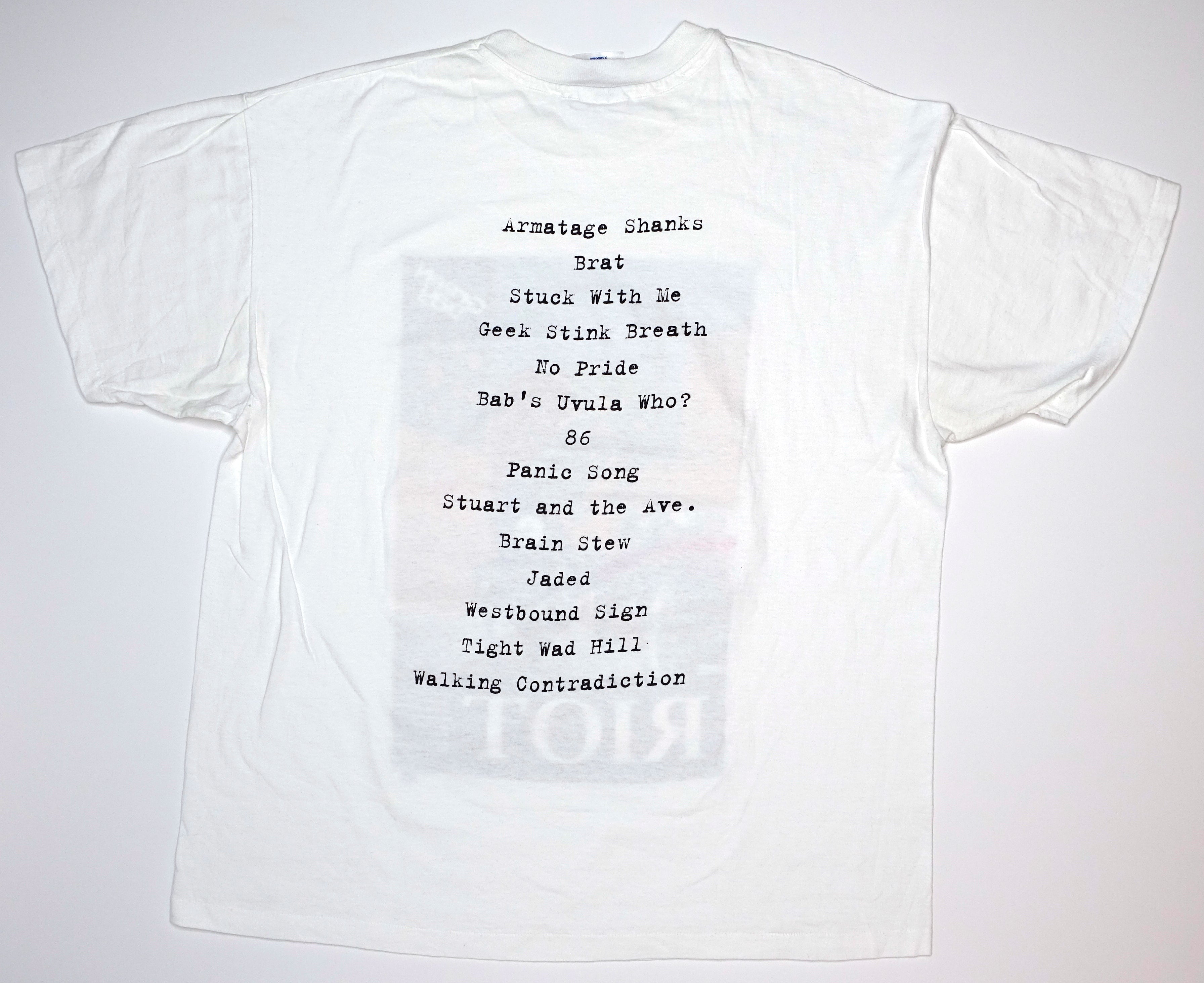 Green Day - Riot Murder At 120mph Insomniac 1996 Tour Shirt Size XL