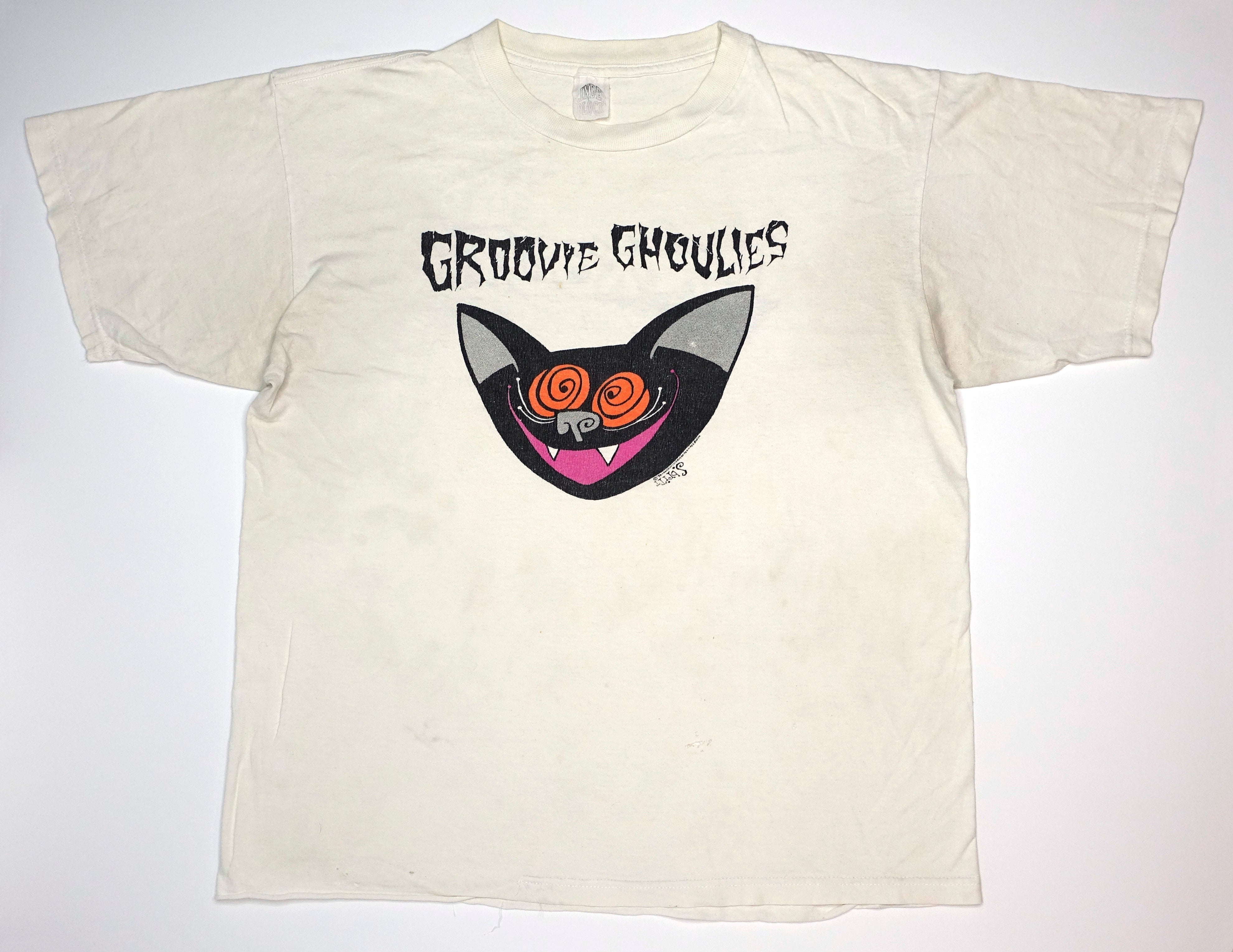 Groovie Ghoulies – Bat Head World Contact Day 1996 Tour Shirt Size XL