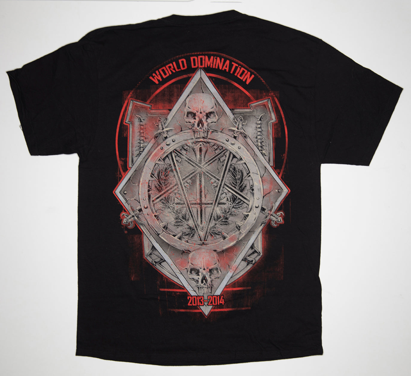Slayer - World Domination 2013-2014 Tour US Tour Shirt Size Large