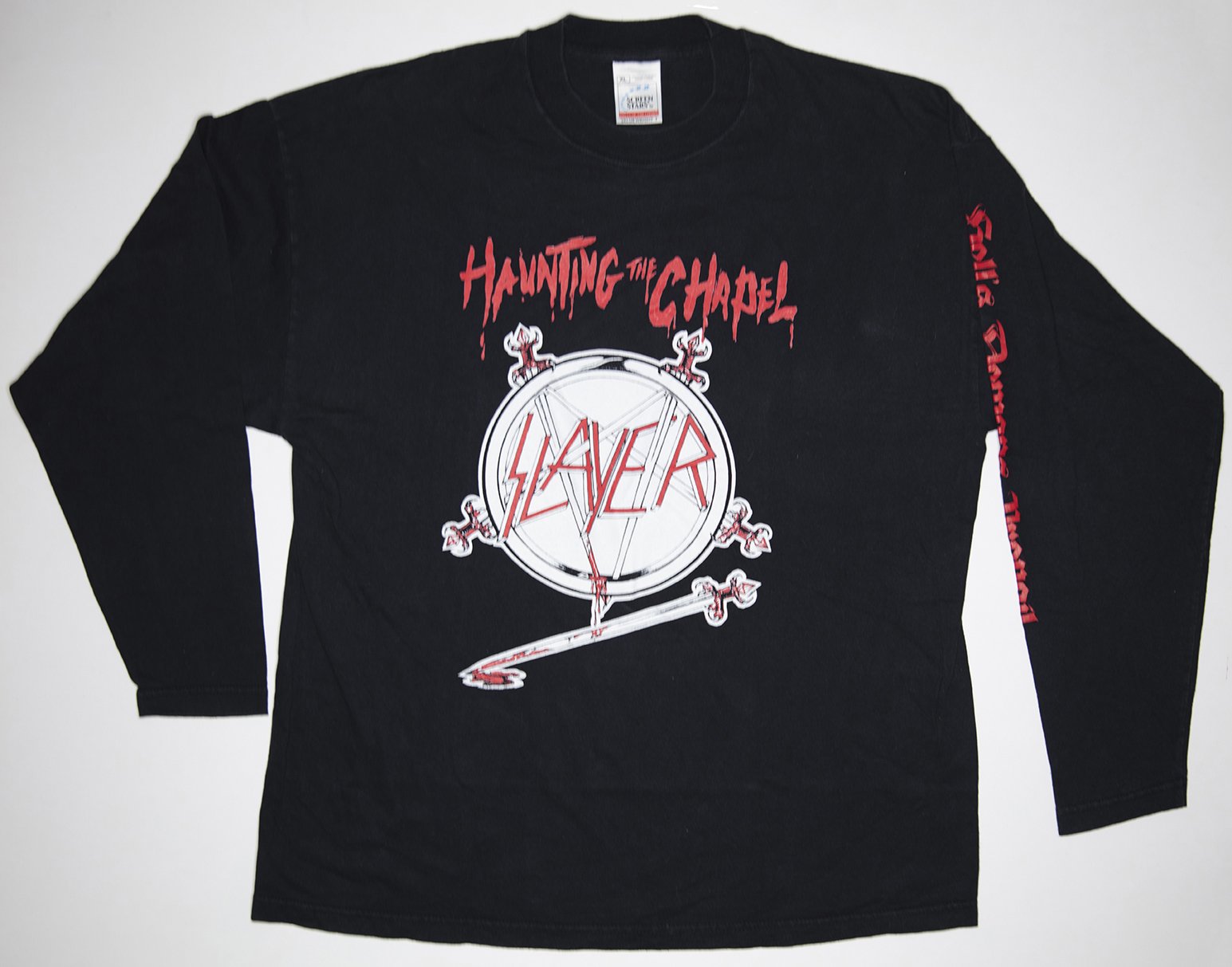 Slayer - Haunting The Chapel Long Sleeve Tour Shirt Size XL