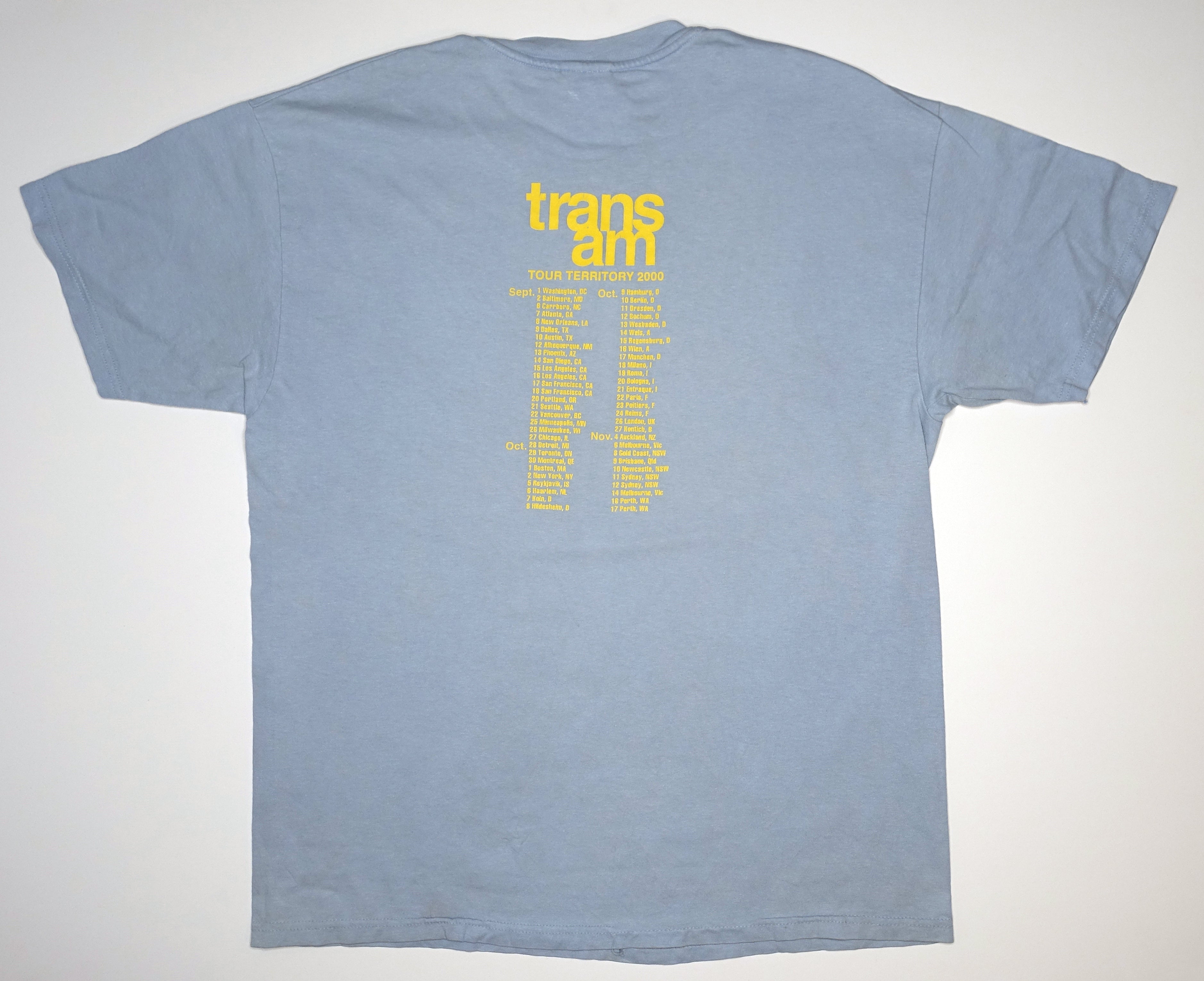 Trans Am - Tour Territory 2000 Tour Shirt Size Large