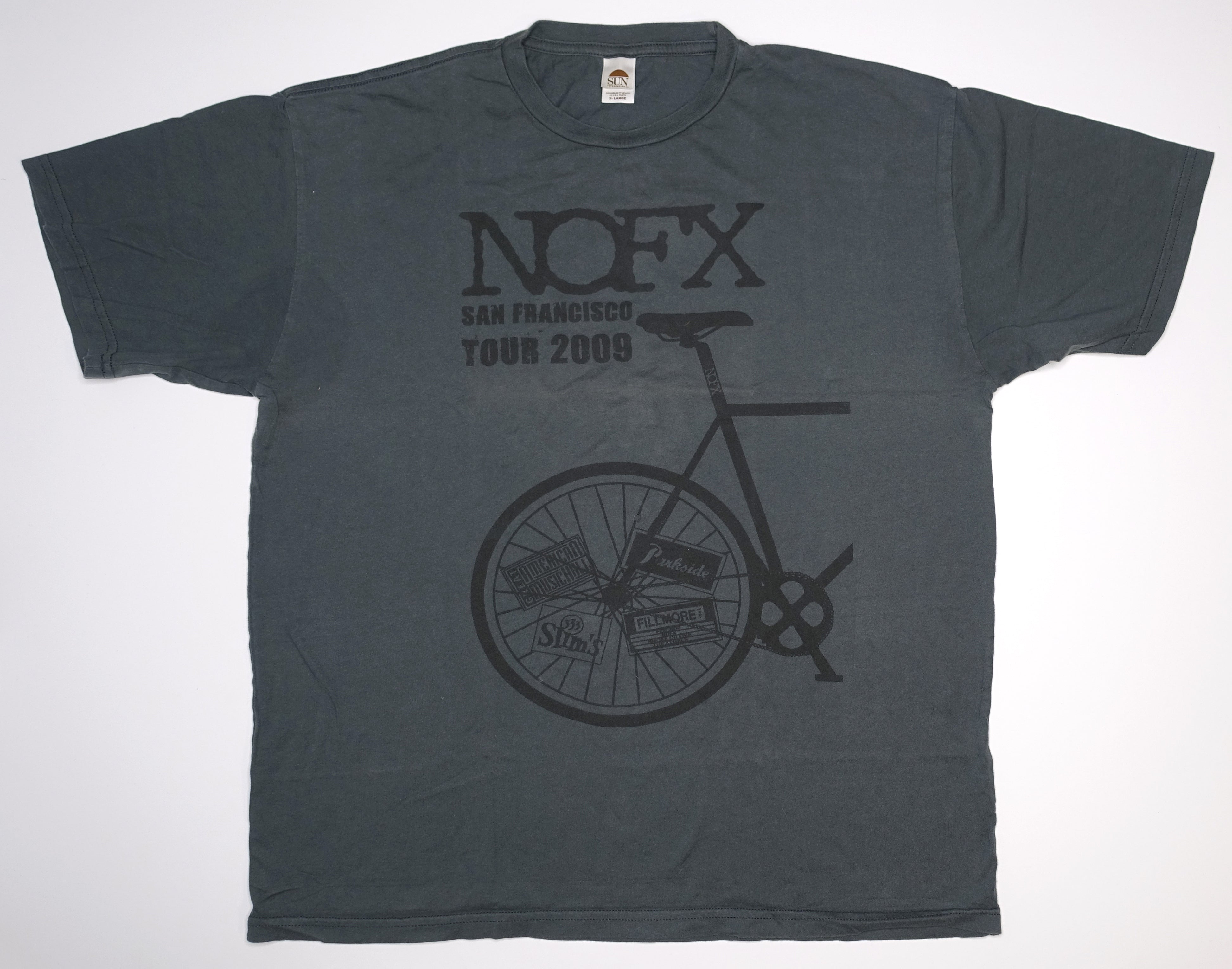 NOFX - San Francisco 4 Club 2009 "Tour" Shirt Size XL