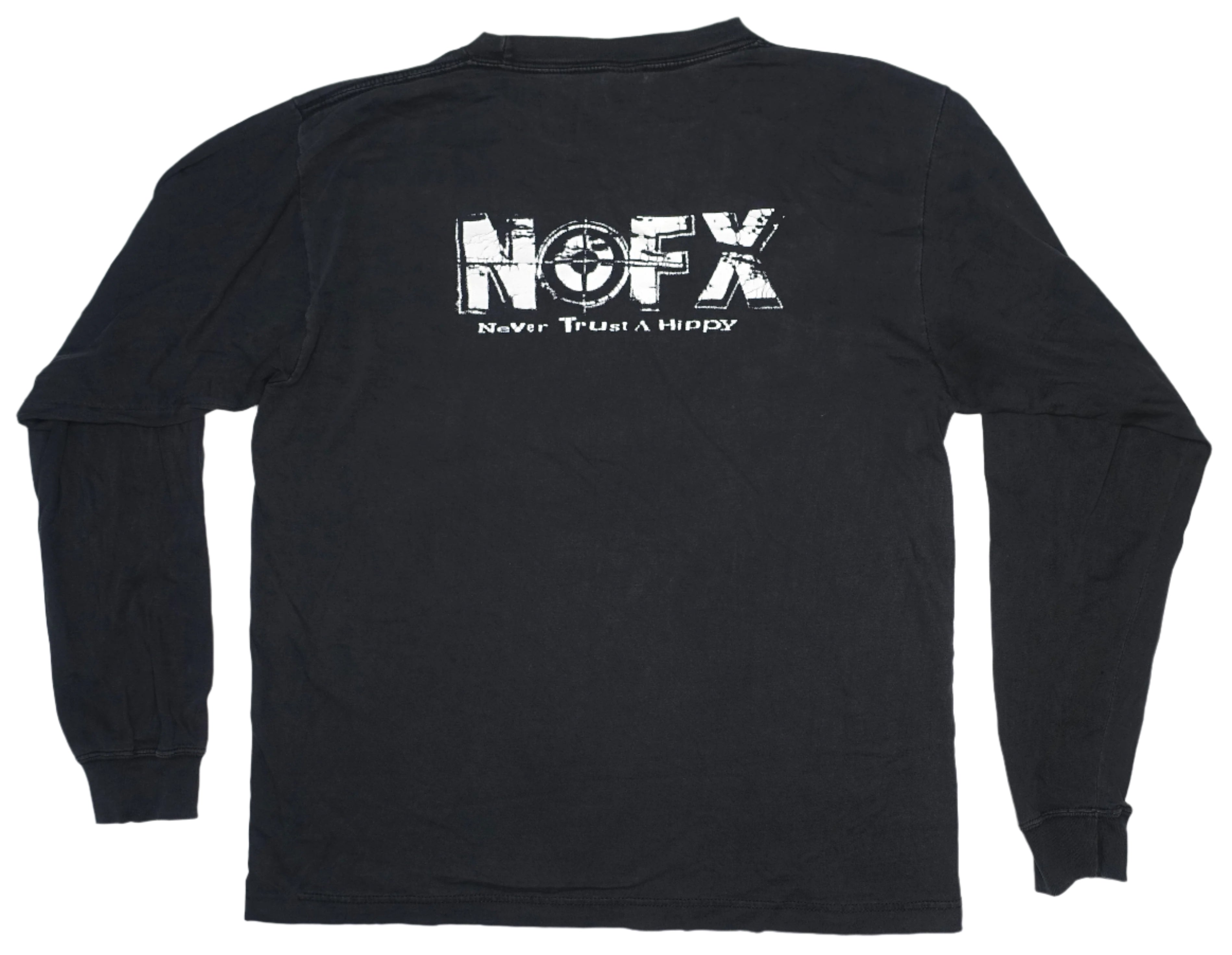 NOFX - Never Trust A Hippie 2006 Long Sleeve Tour Shirt Size Large