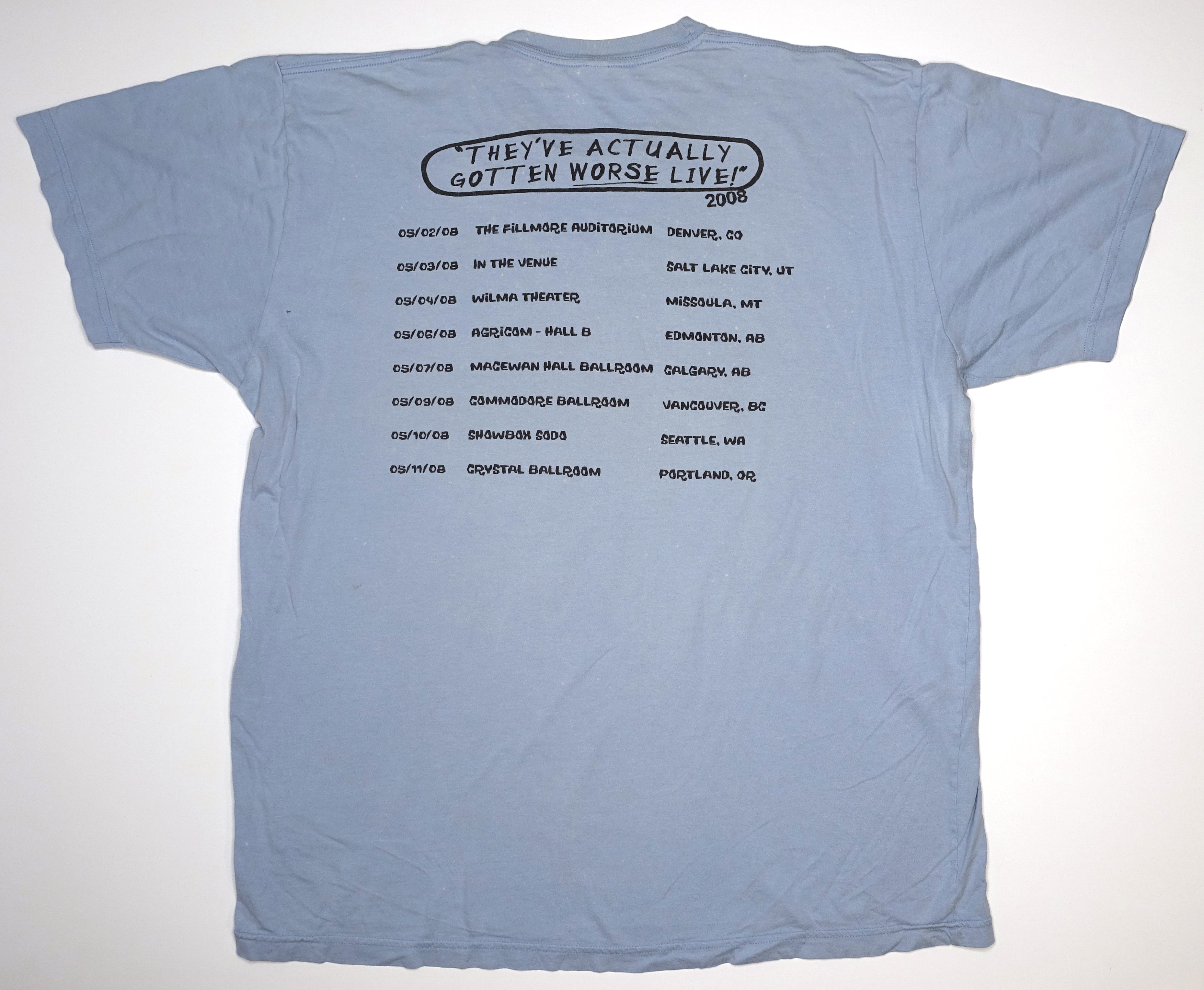 NOFX - The've Actually Gotten Worse Live May 2008 Tour Shirt Size XL