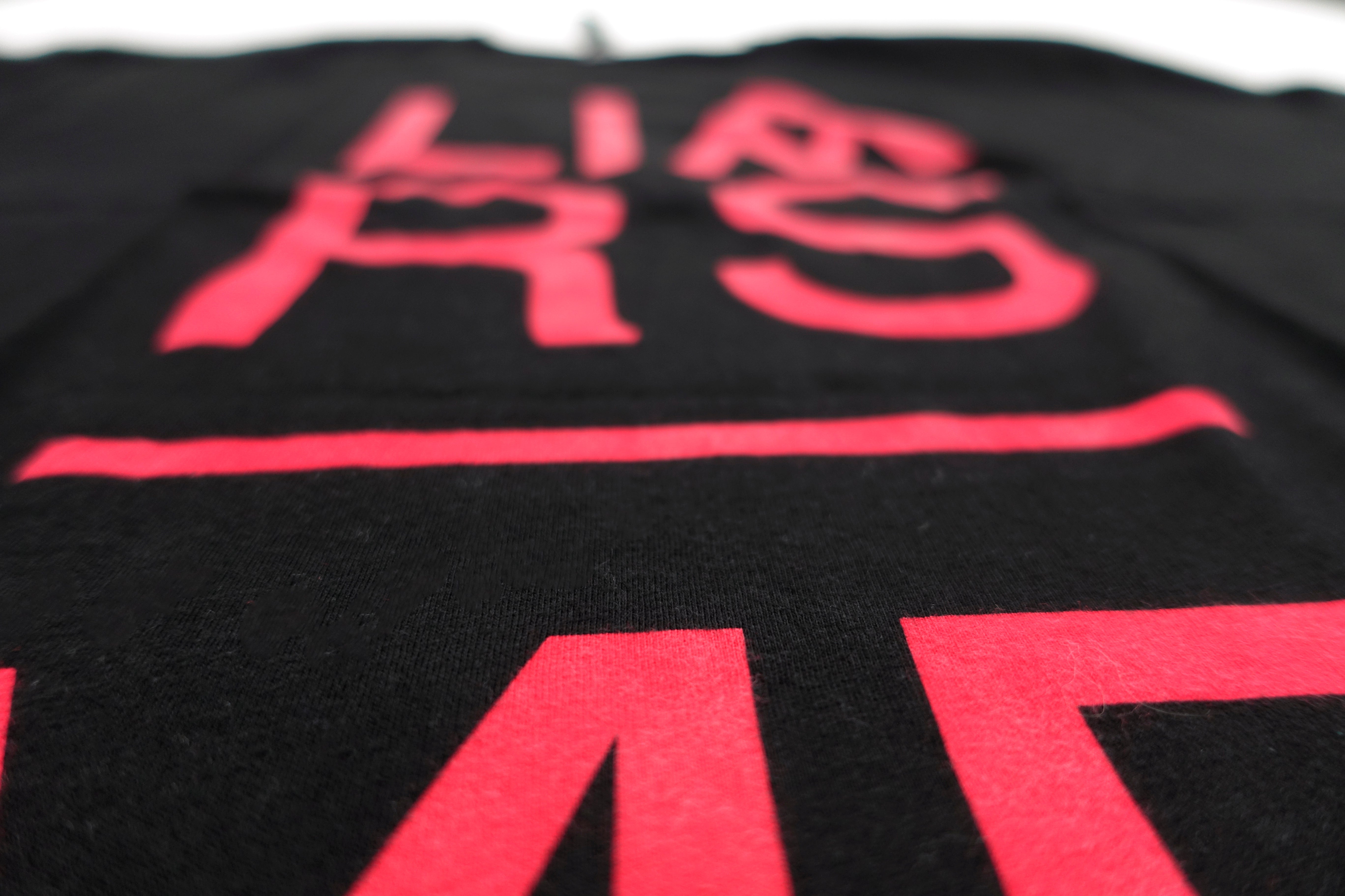 Liars - Mess Stacked Letters 2014 Tour Shirt Size Large