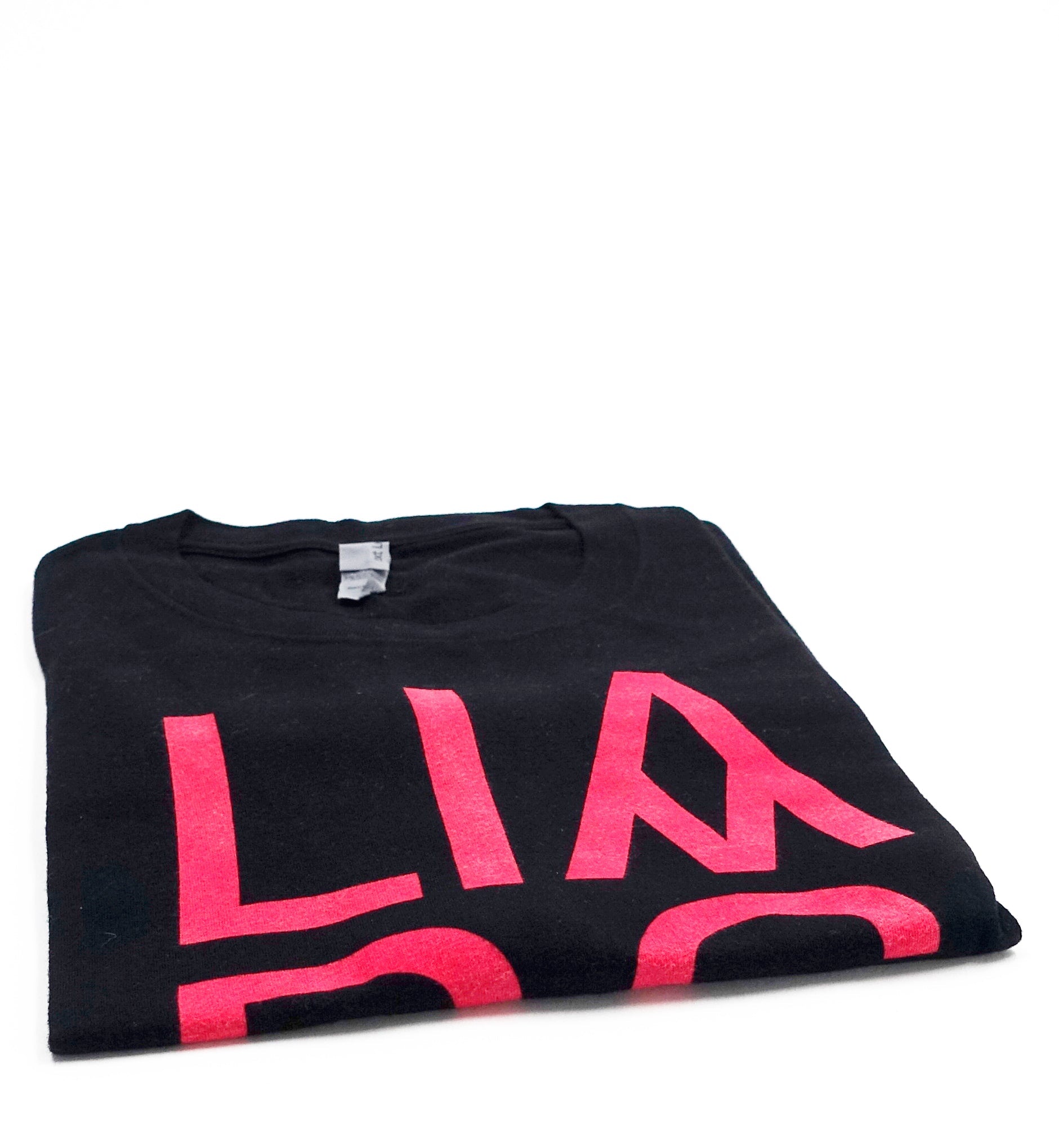 Liars - Mess Stacked Letters 2014 Tour Shirt Size Large