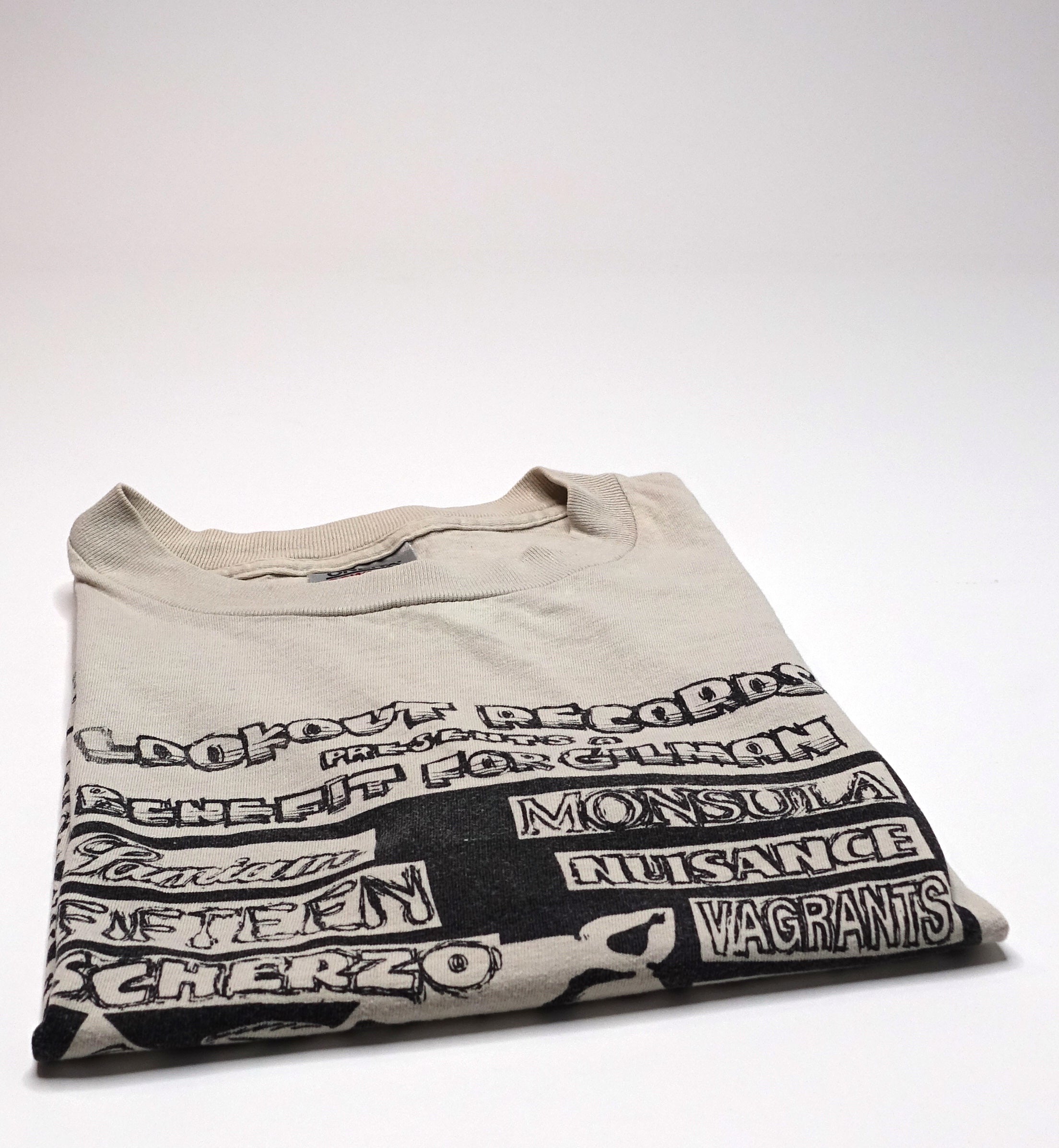 Lookout Records - "Lookout Fest" Benefit For Gilman St. Oct. 1991 Shirt Size Large