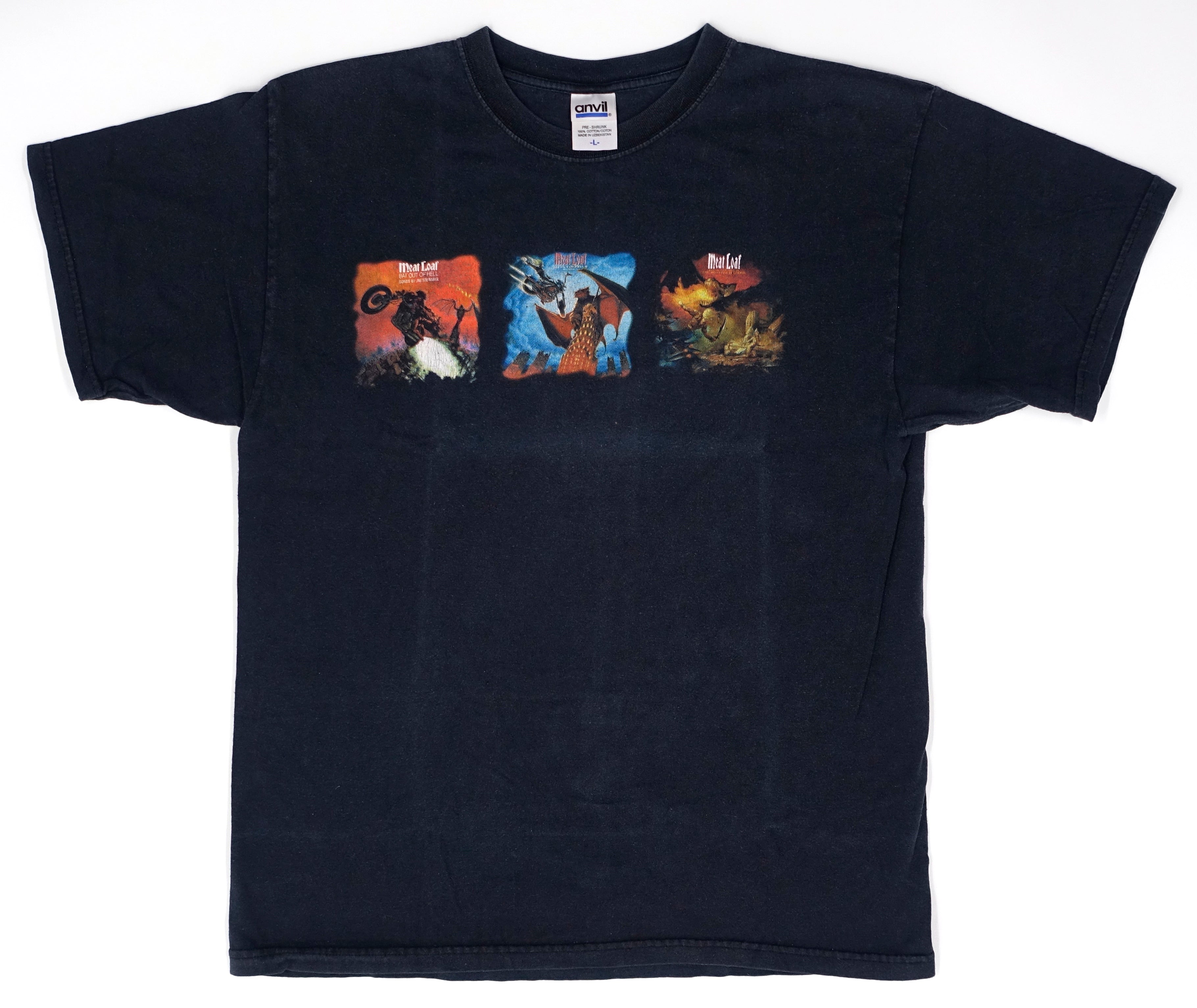 Meat Loaf – Bat Out Of Hell Trio Shirt Size Large