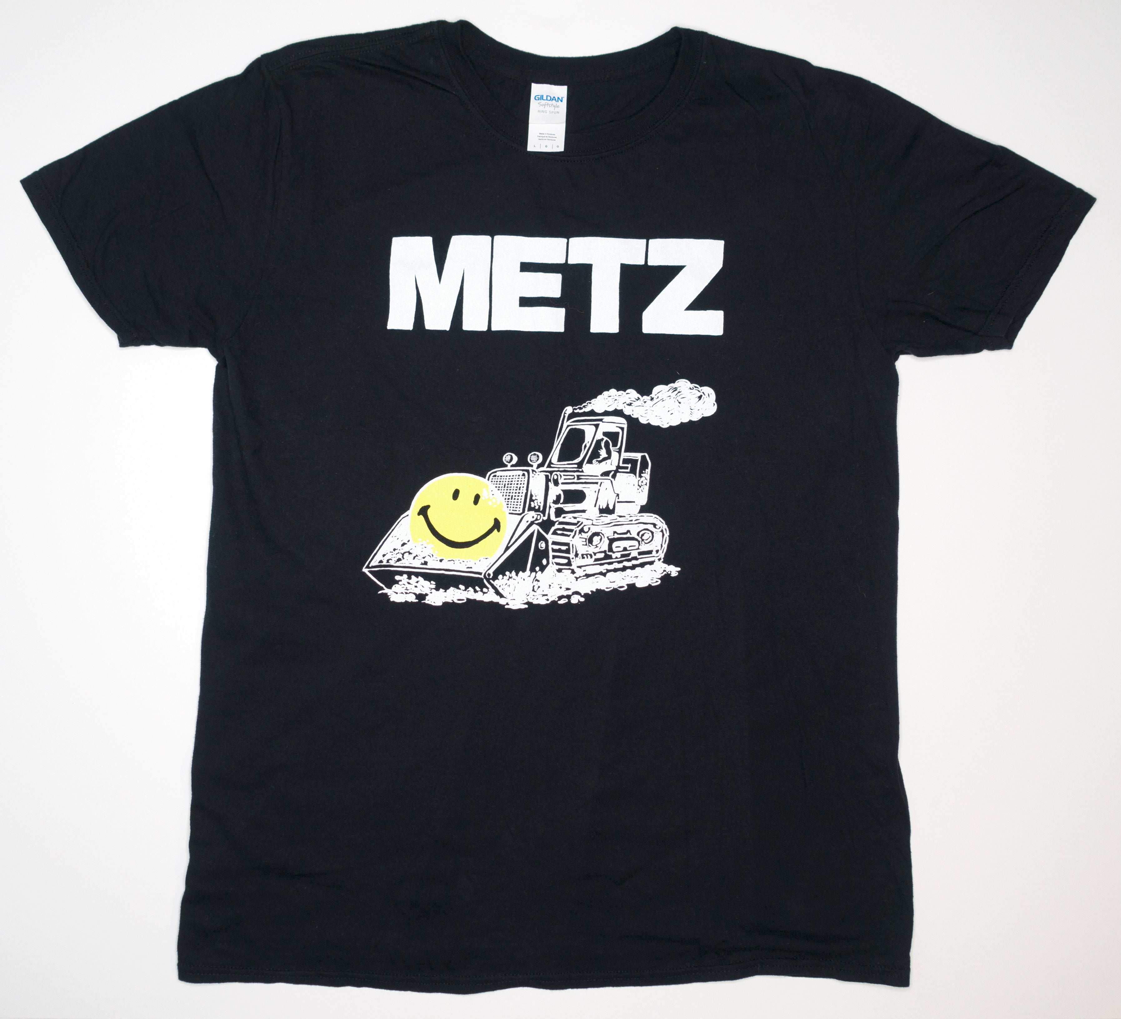 METZ - Smiley Face Dozer 2017 Tour Shirt Size Large