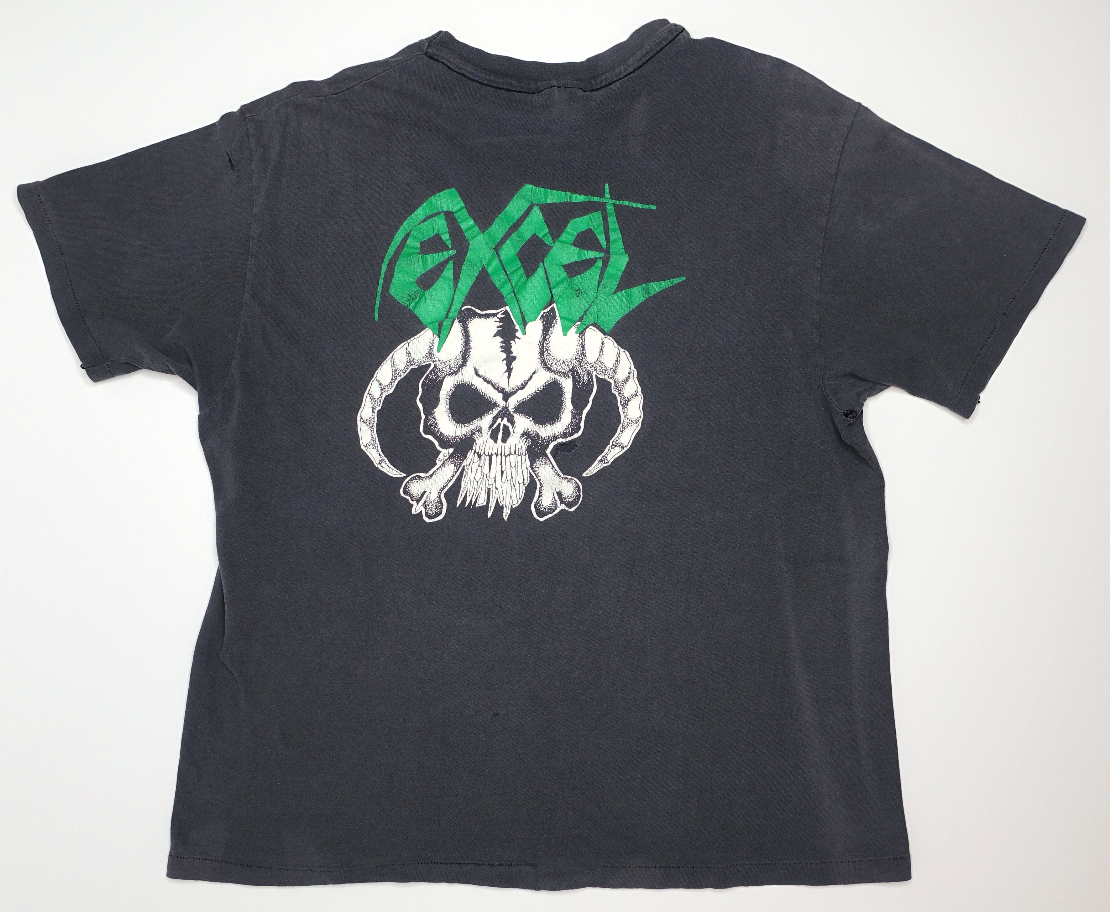 Excel – Split Image / Ric Clayton Skull 1987 Tour Shirt Size XL