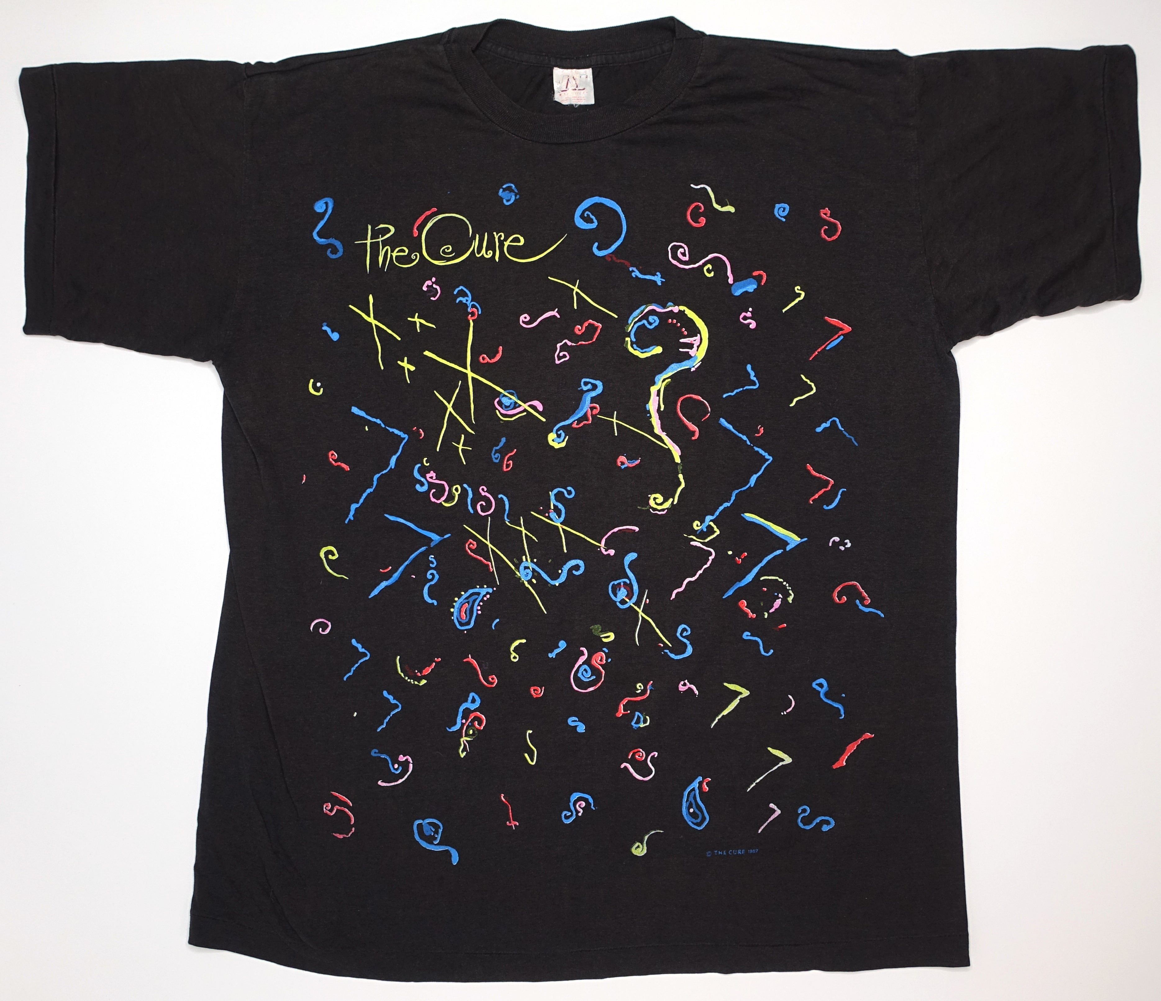 Cure - Just Like Heaven / Kiss Me 1987 Tour Shirt Size XL