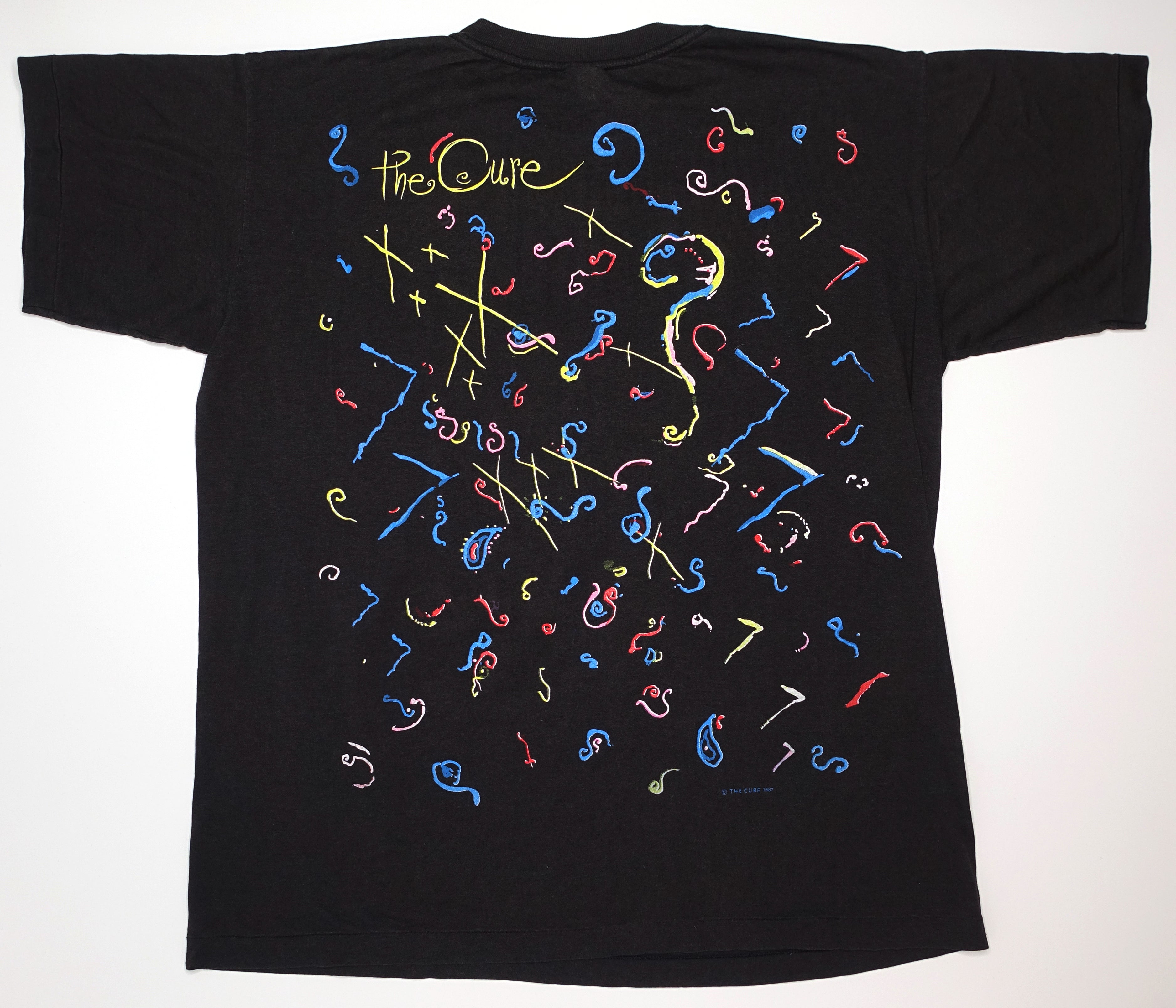 Cure - Just Like Heaven / Kiss Me 1987 Tour Shirt Size XL