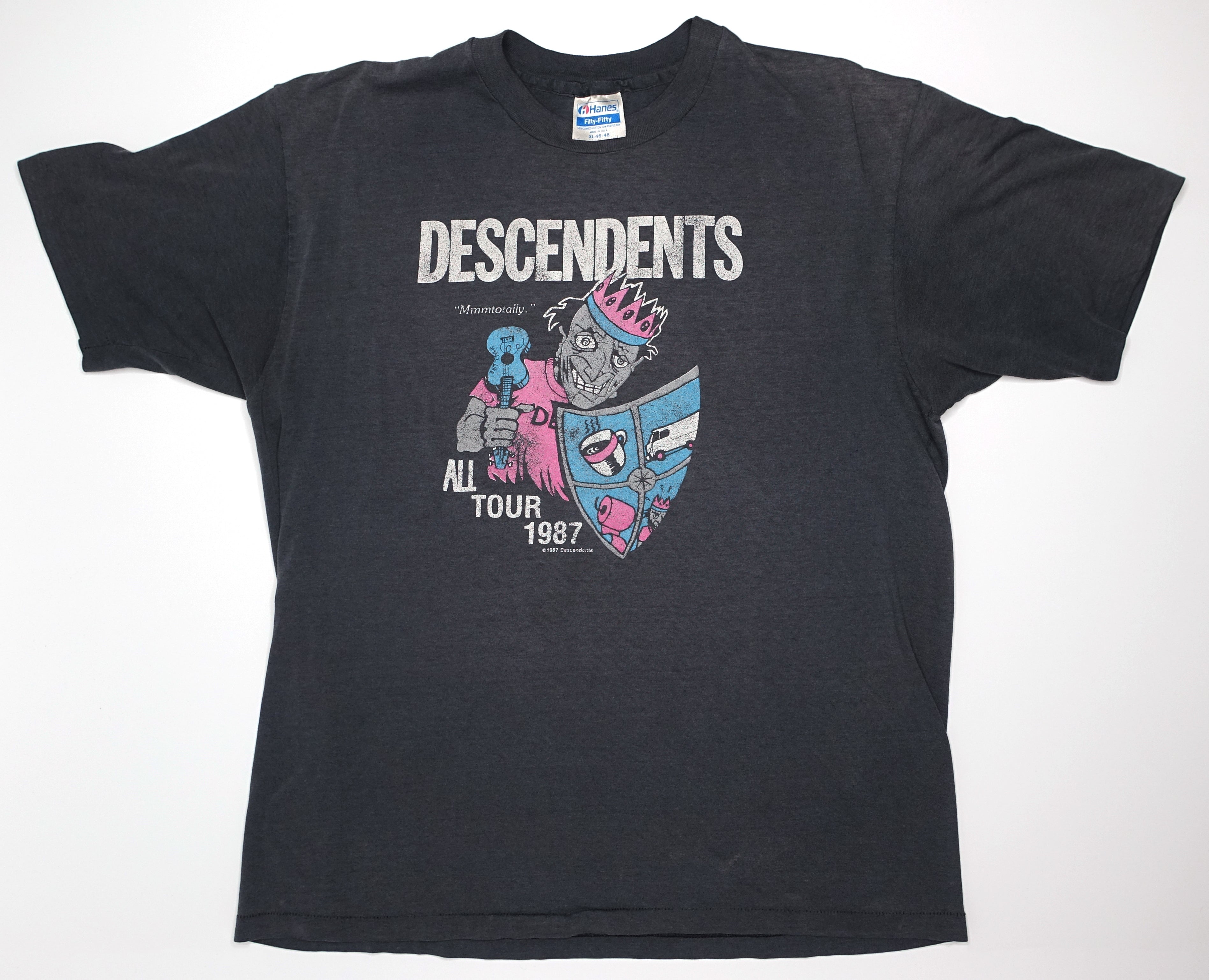 Descendents - Mmmmm Totaly ALL 1987 Tour Shirt Size XL