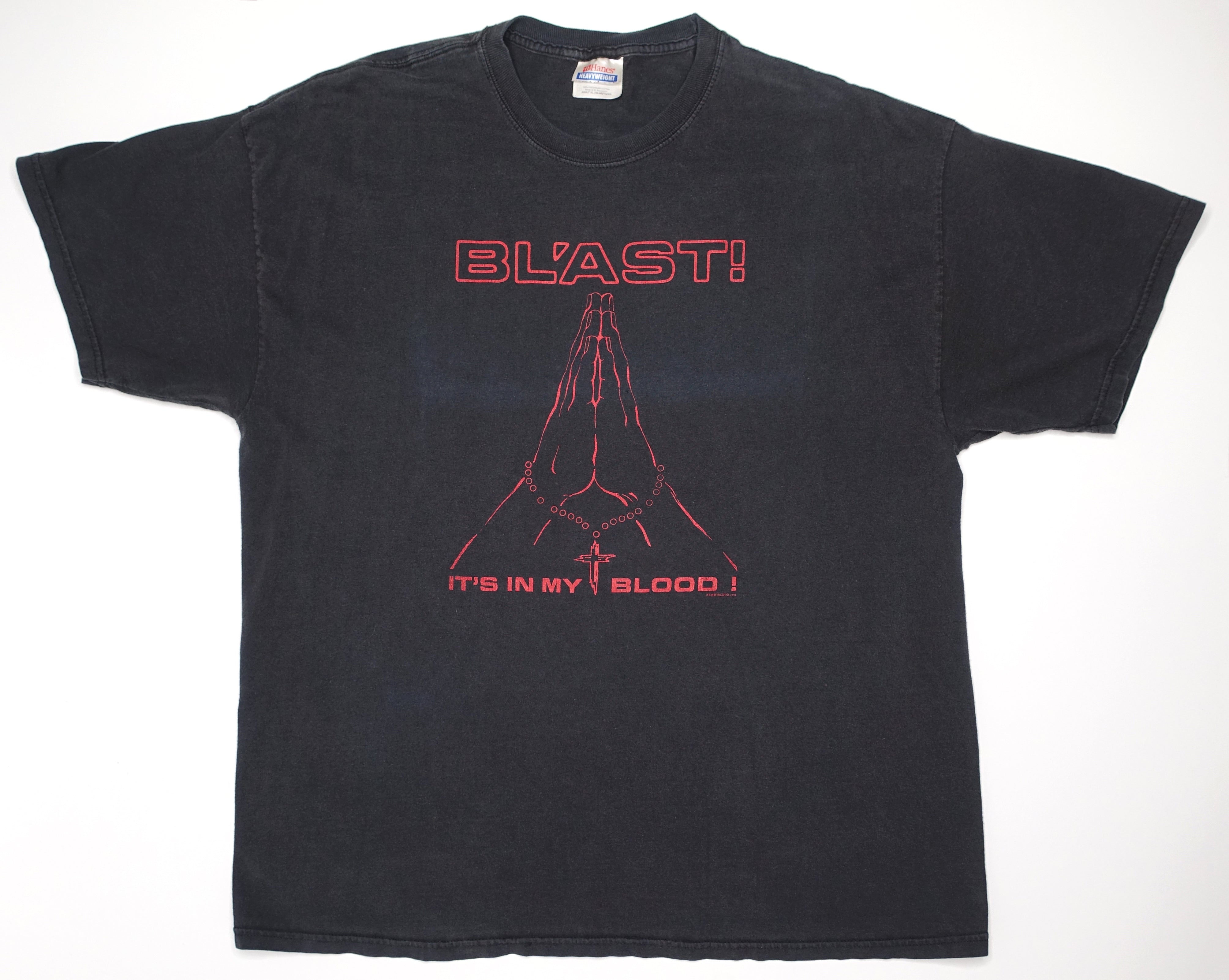Bl'ast! – It's In My Blood Late 90's Shirt Size XL