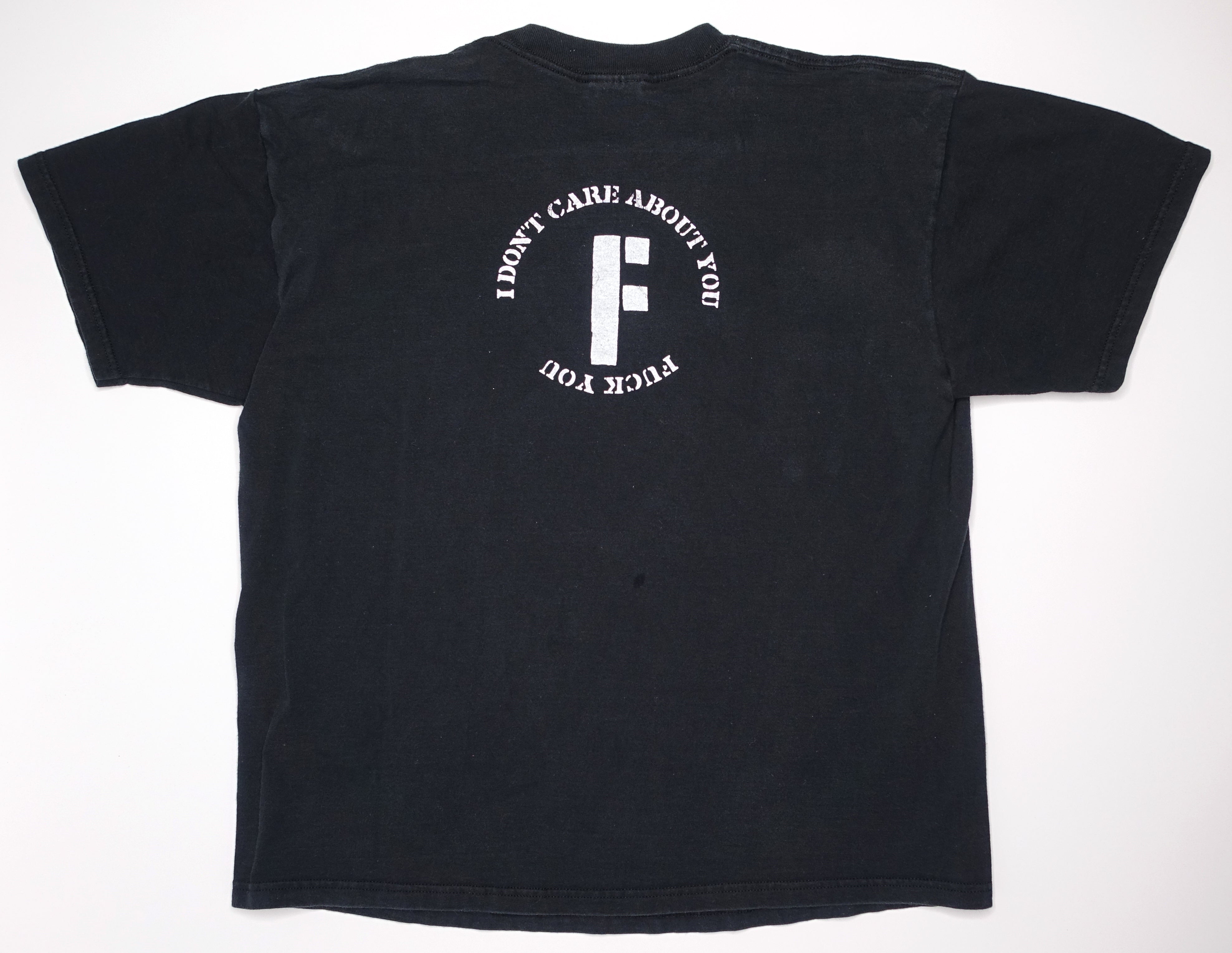 Fear – I Don't Care About You, Fuck You 90's Tour Shirt Size XL