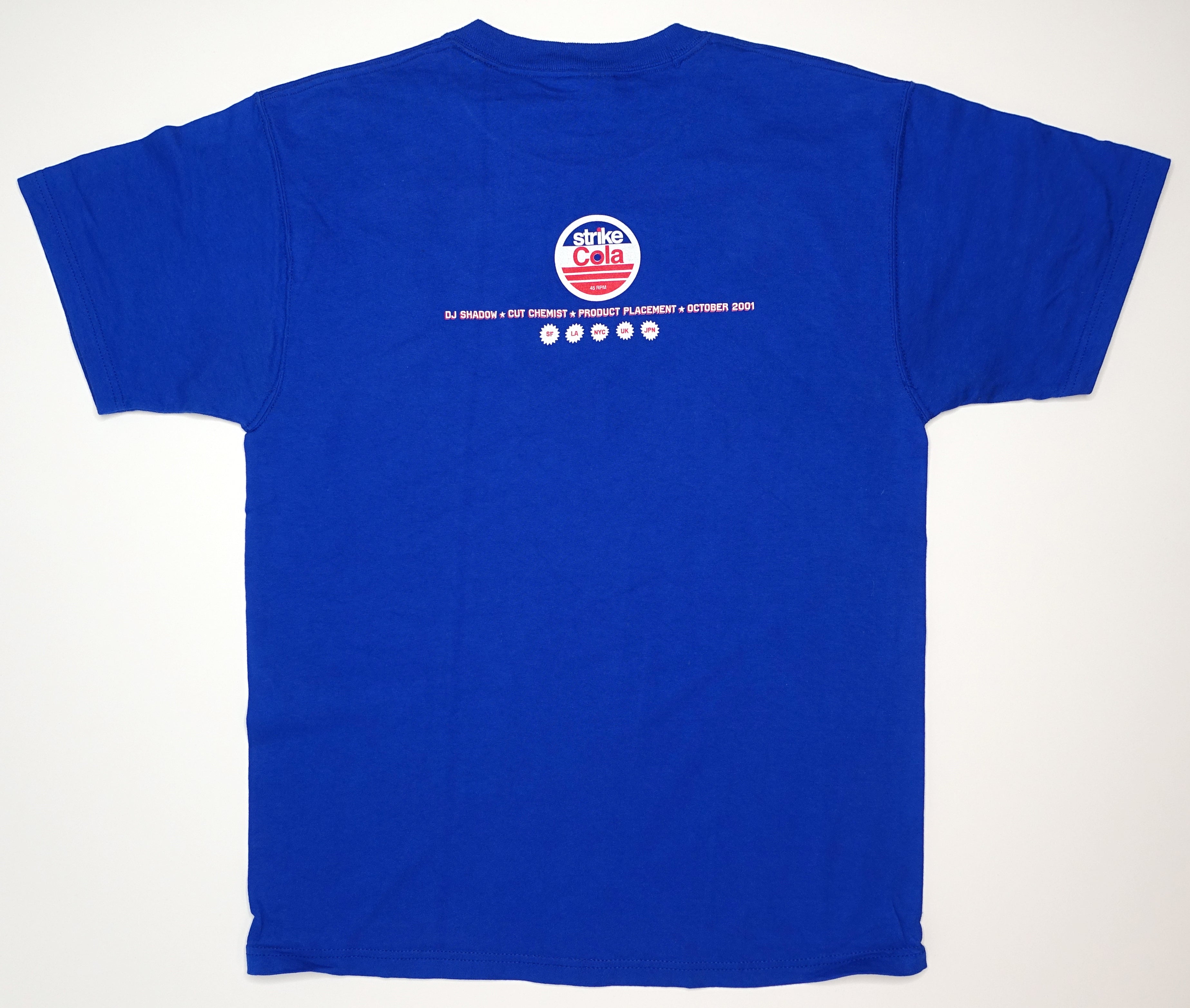 DJ Shadow / Cut Chemist - Product Placement 2001 Tour Shirt Size Large