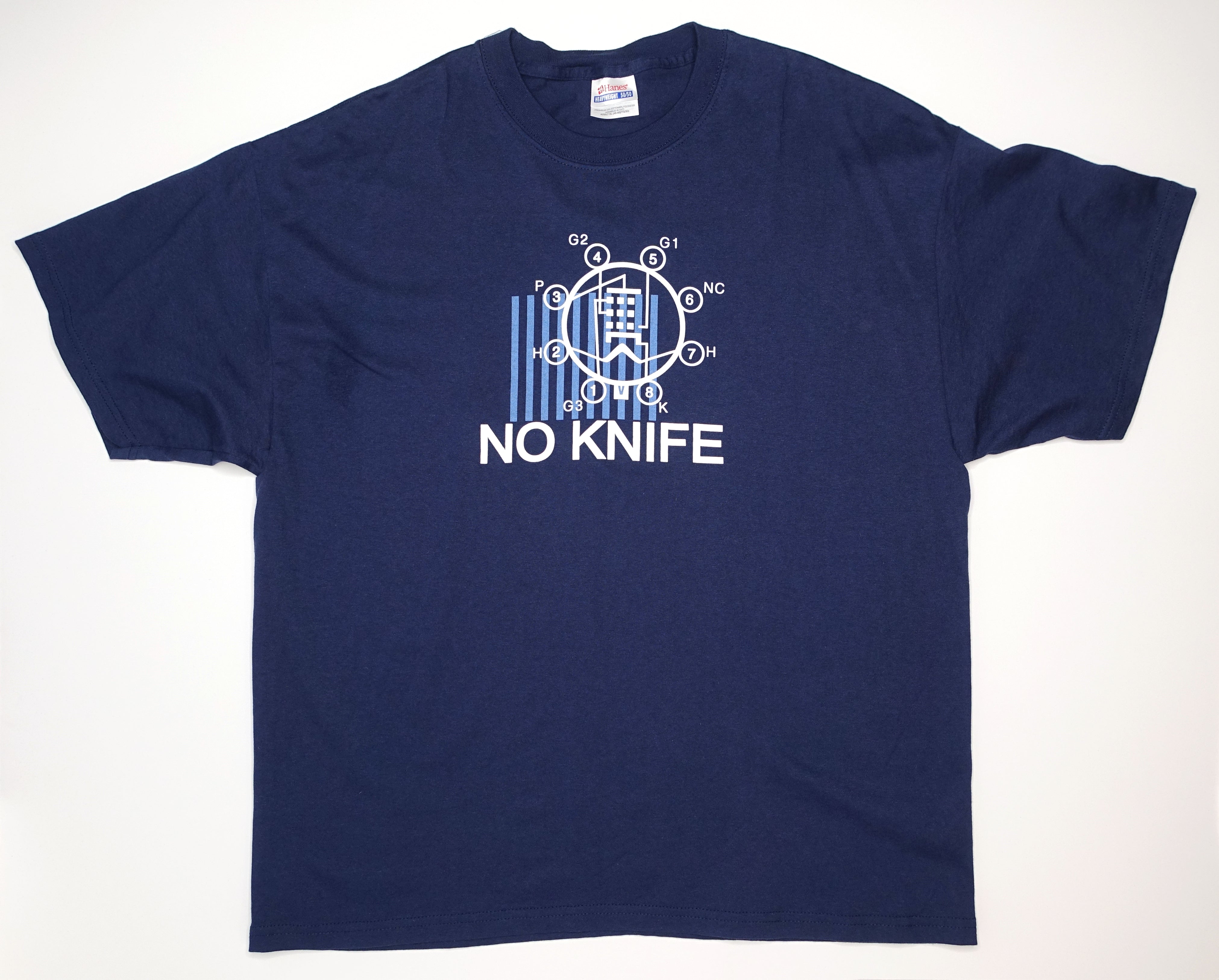 No Knife – Fire In The City Of Automatons 1999 Tour Shirt Size XL