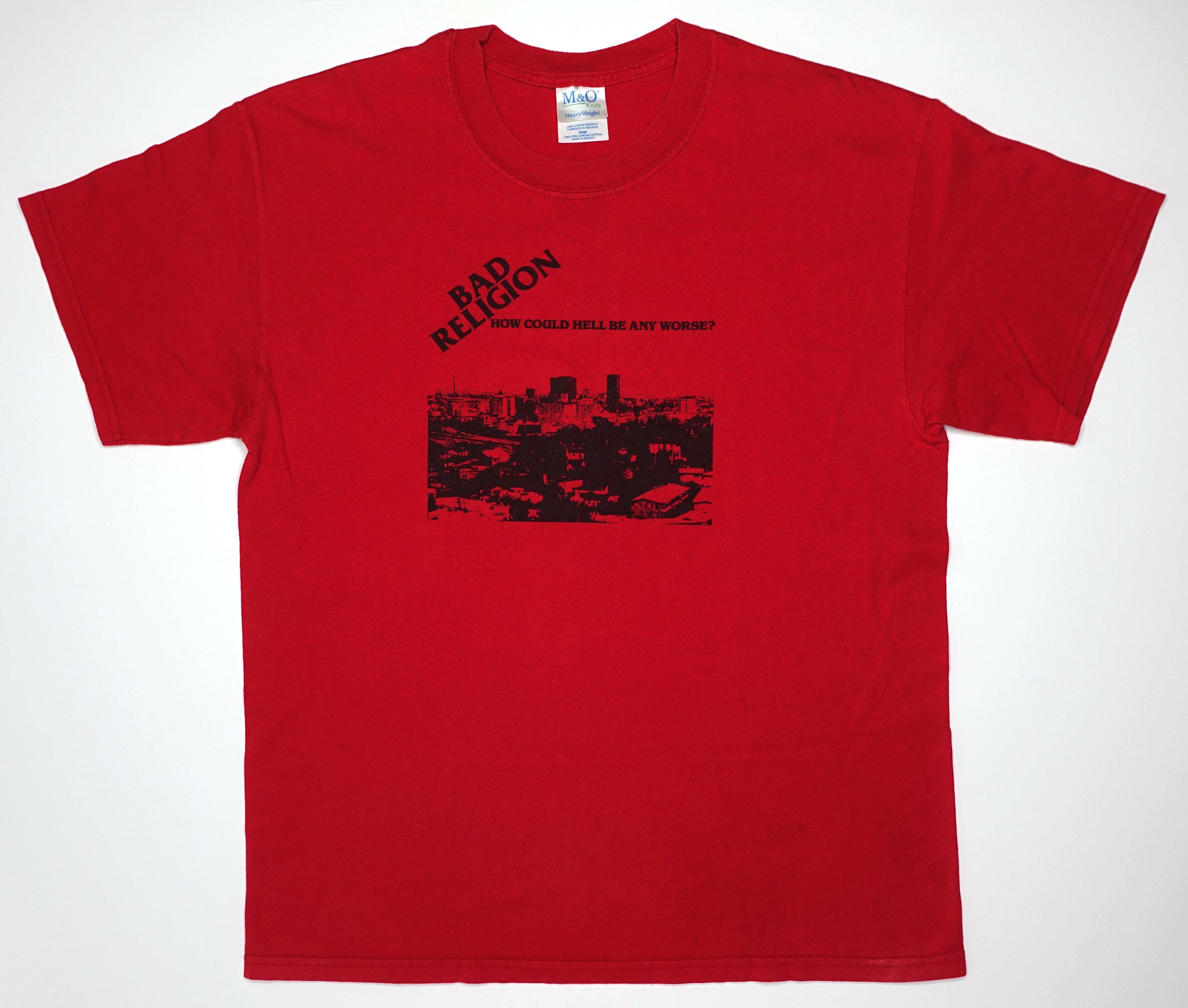 Bad Religion - How Could Hell Be Any Worse? Shirt (Graveyard Back) Size Large