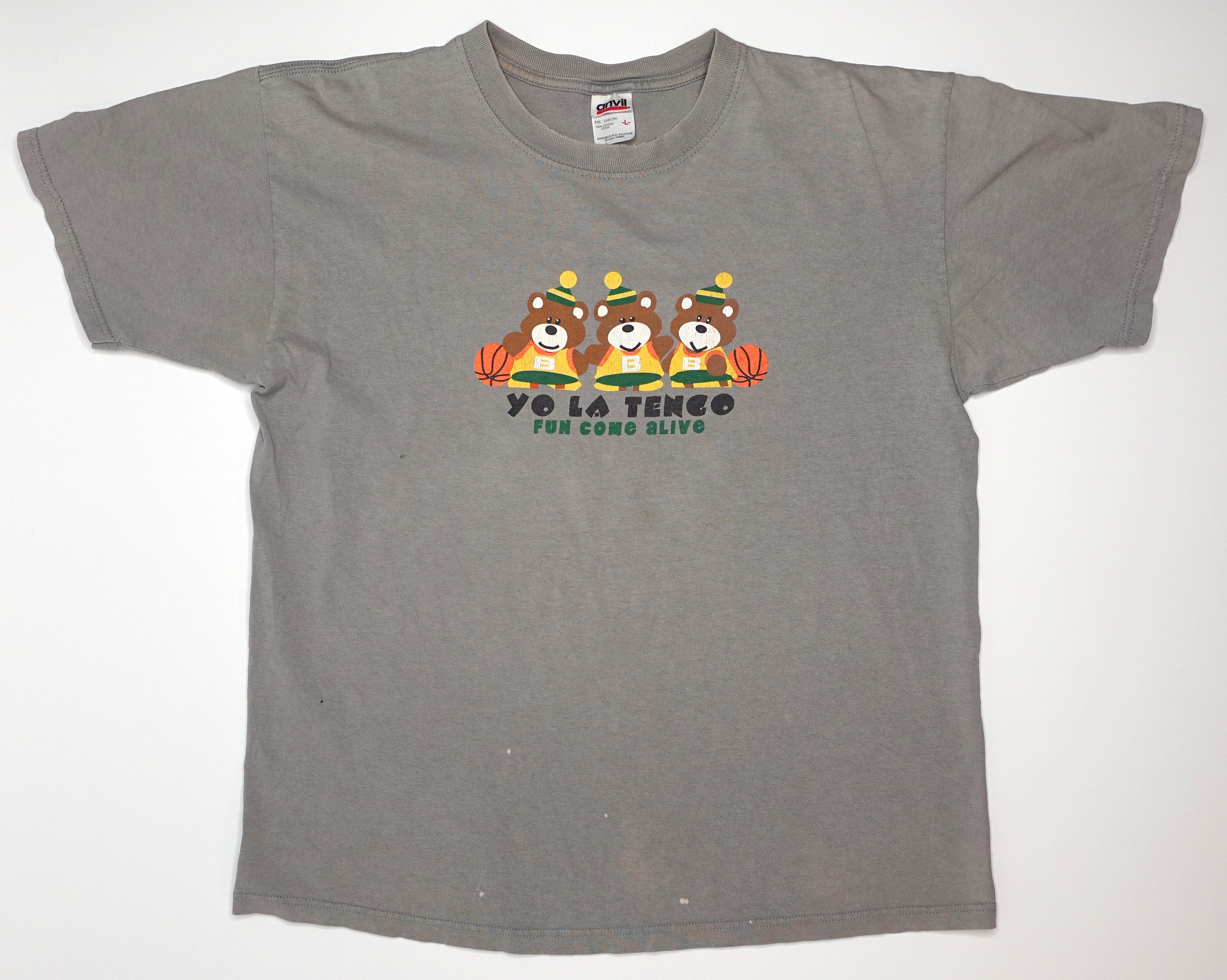 Yo La Tengo – Basketball bears / Fun Come Alive Tour Shirt Size Large