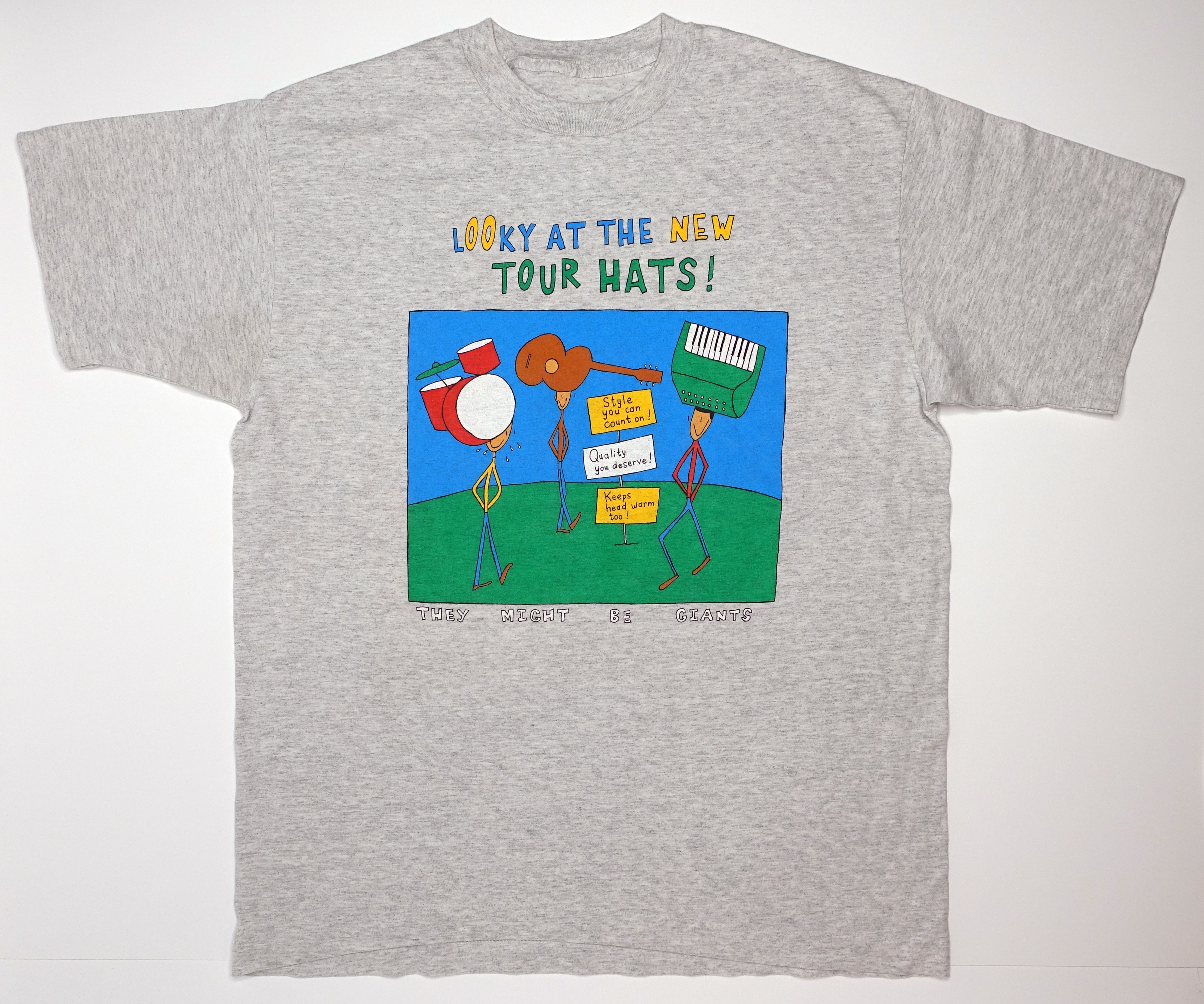 They Might Be Giants - Look At The New Hats 1994 Tour Shirt Size XL