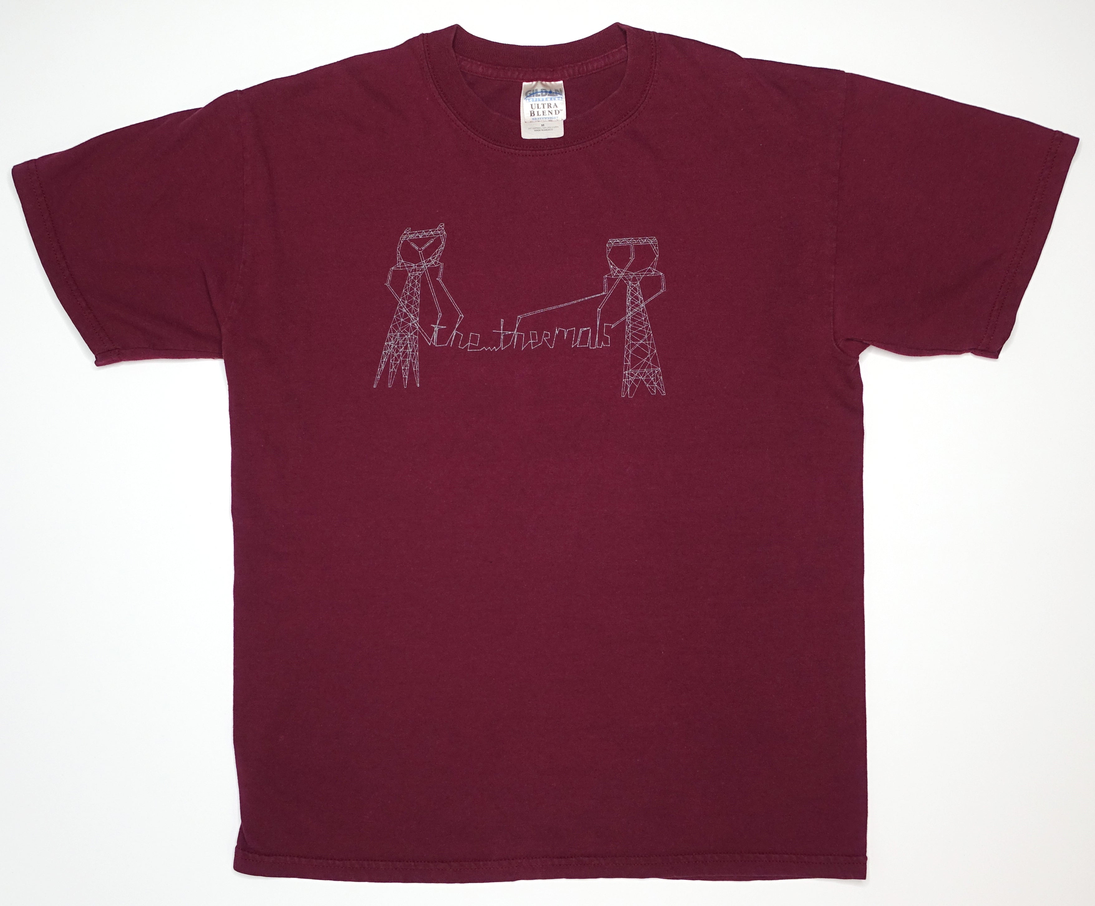 Thermals - Power Line Monsters 2002 Tour Shirt Size Medium