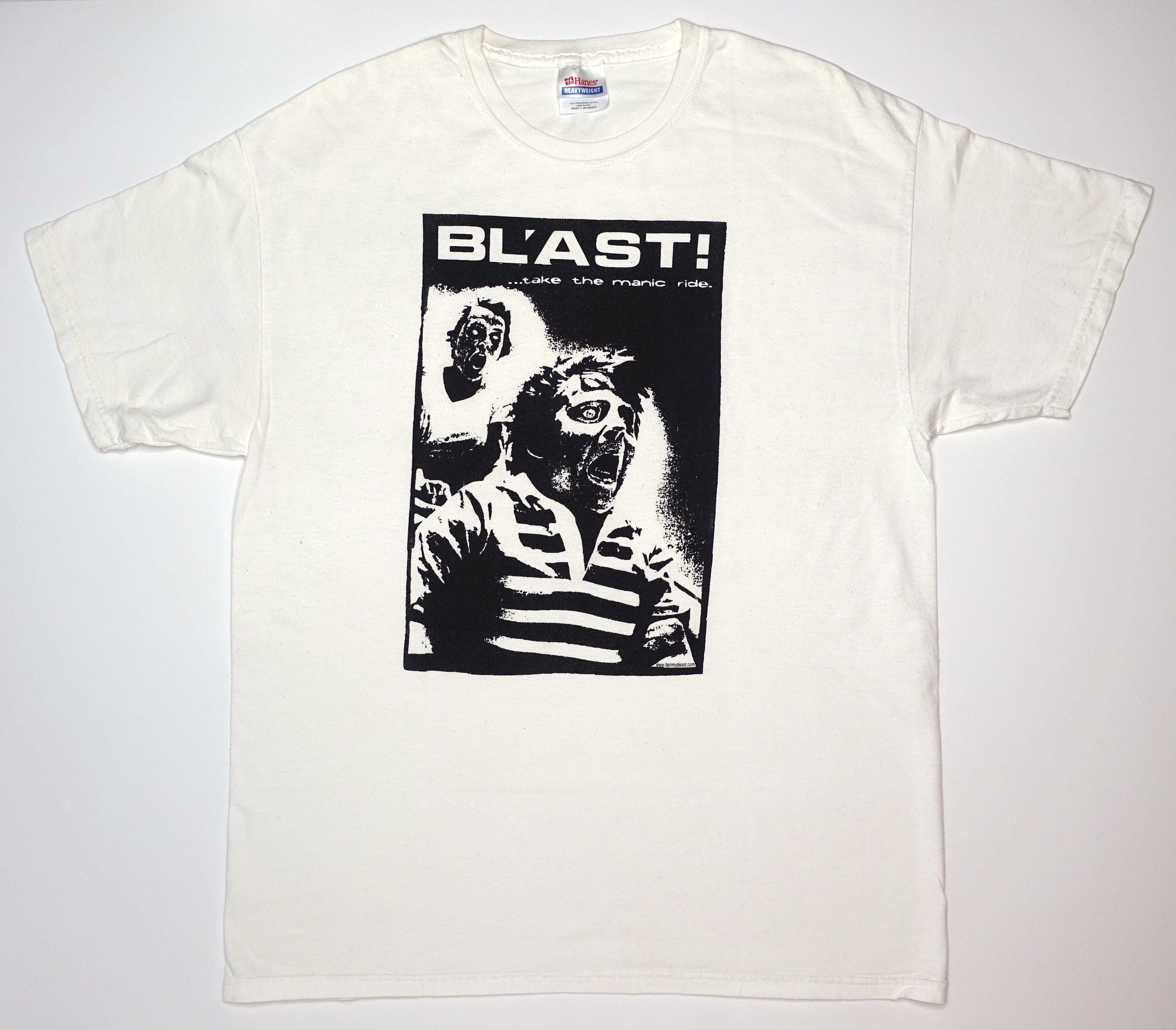 Bl'ast! – Take the Manic Ride Zombie Shirt Size Large