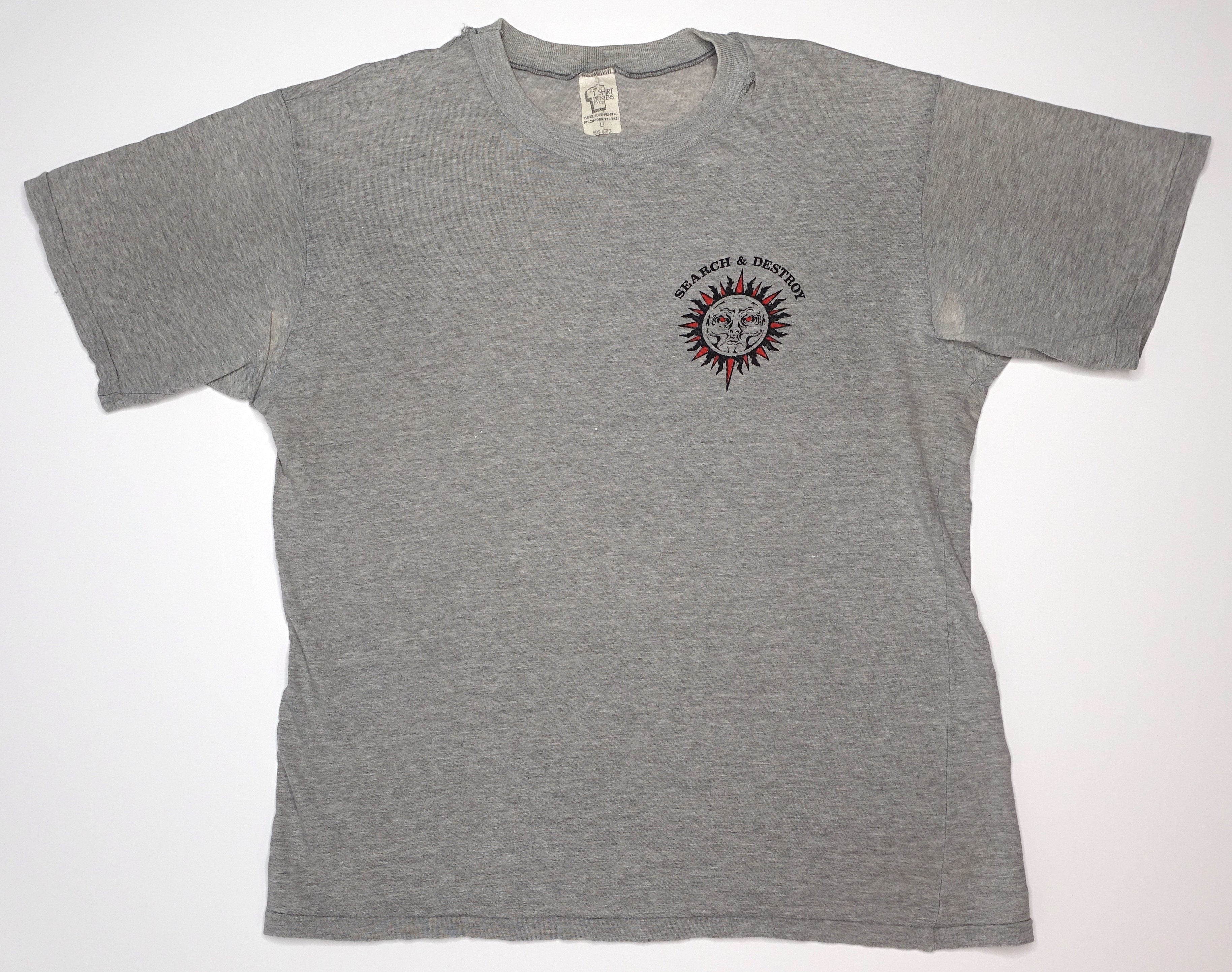 Rollins Band - Search & Destroy 1992 Tour Shirt Size Large