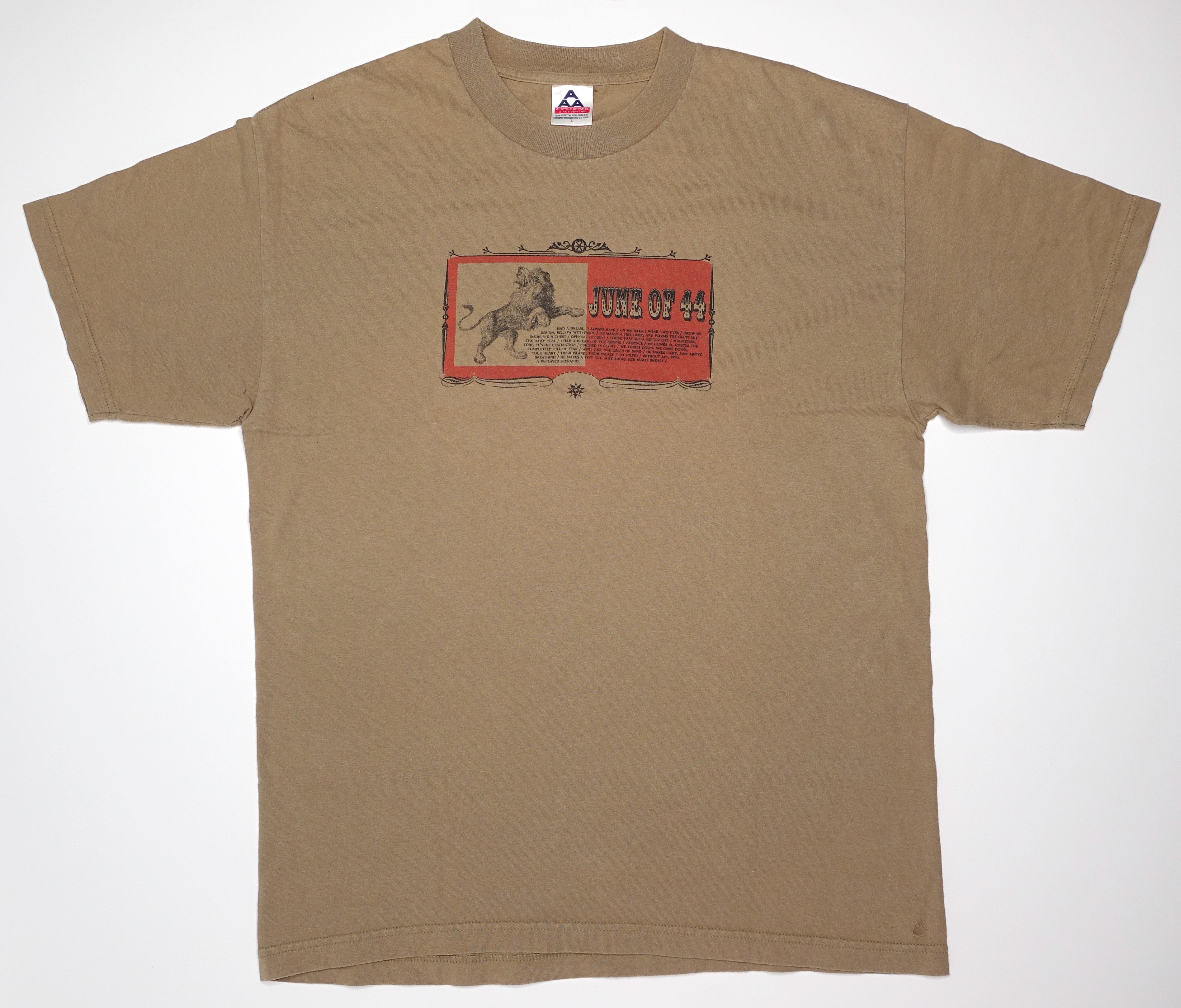 June Of 44 – Engine Takes To The Water 1995 Tour Shirt Size Large