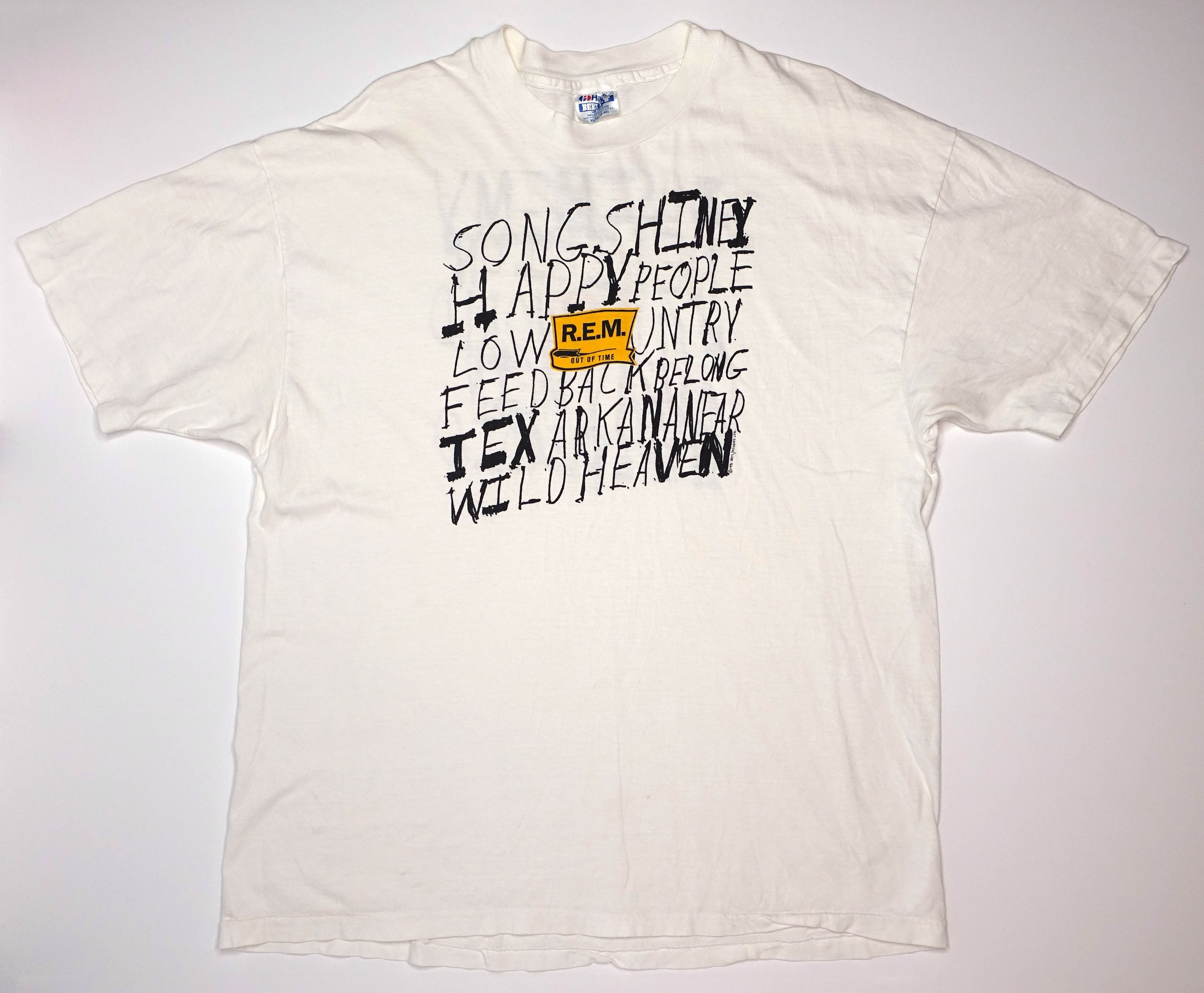 R.E.M. – Out Of Time 1991 Tour Shirt Size XL