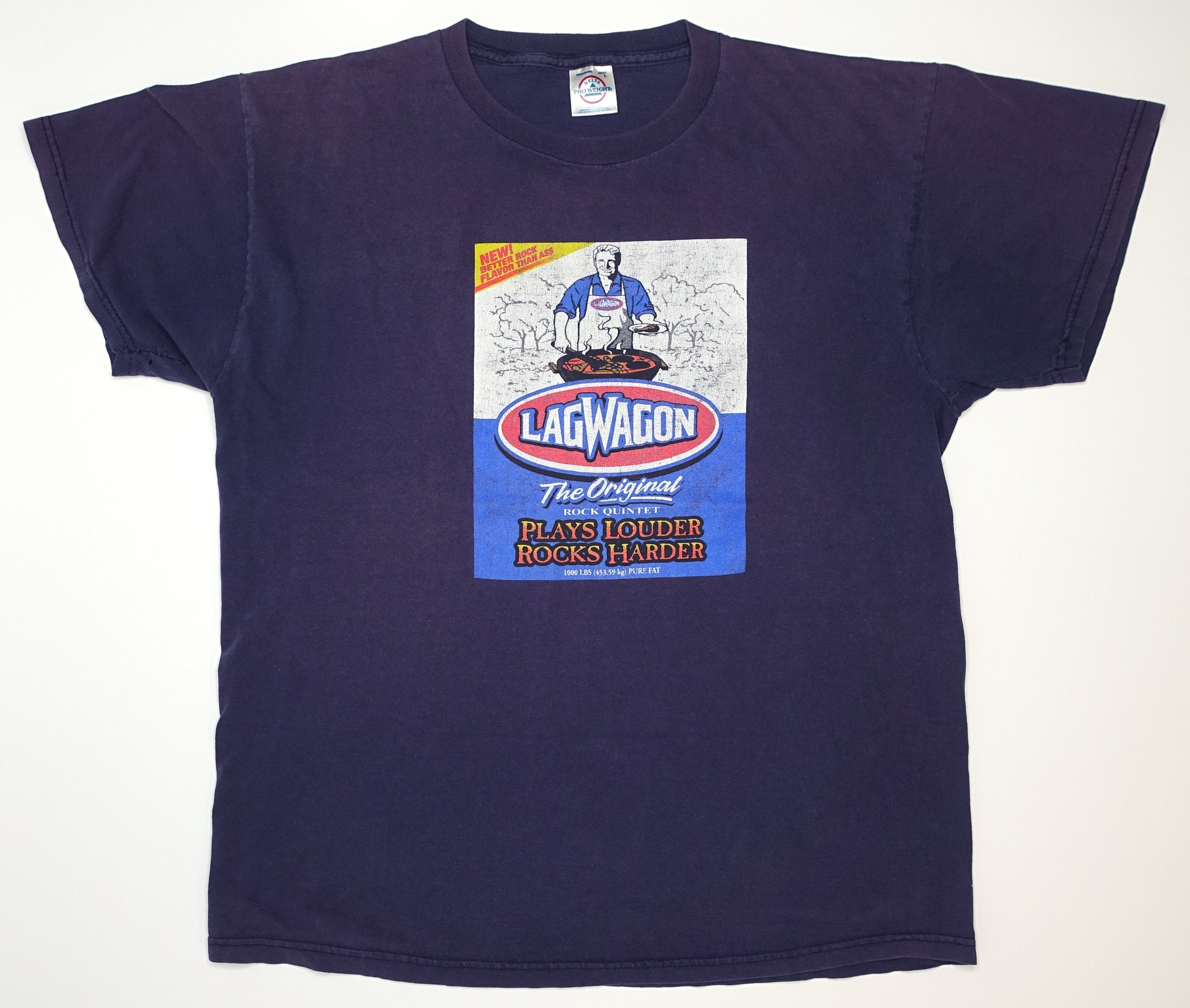 Lagwagon - Plays Louder, Rocks Harder Kingsford BBQ Charcoal 90's Tour Shirt Size Large