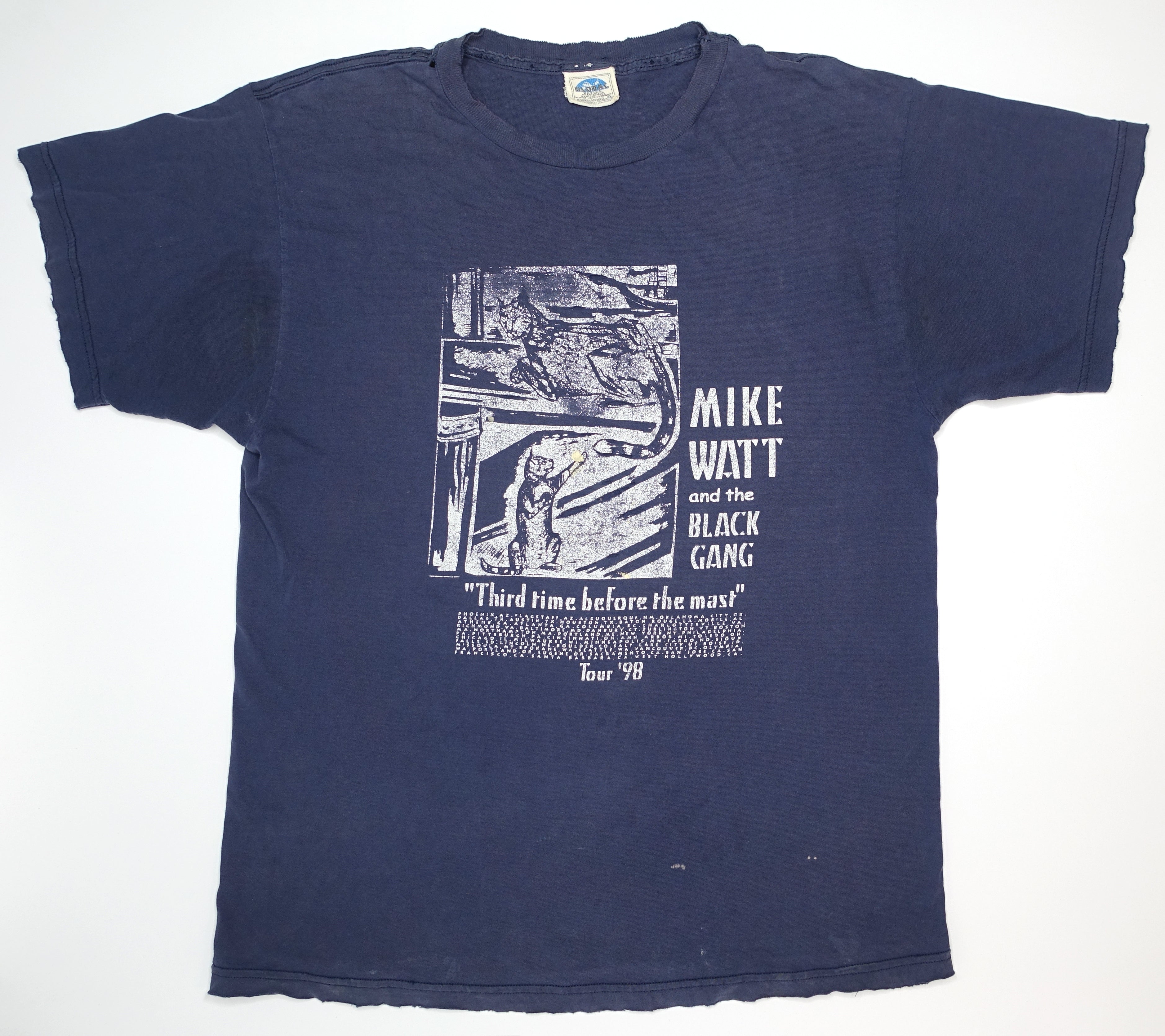 Mike Watt - Third Time Before The Mast 1998 Tour Shirt Size XL