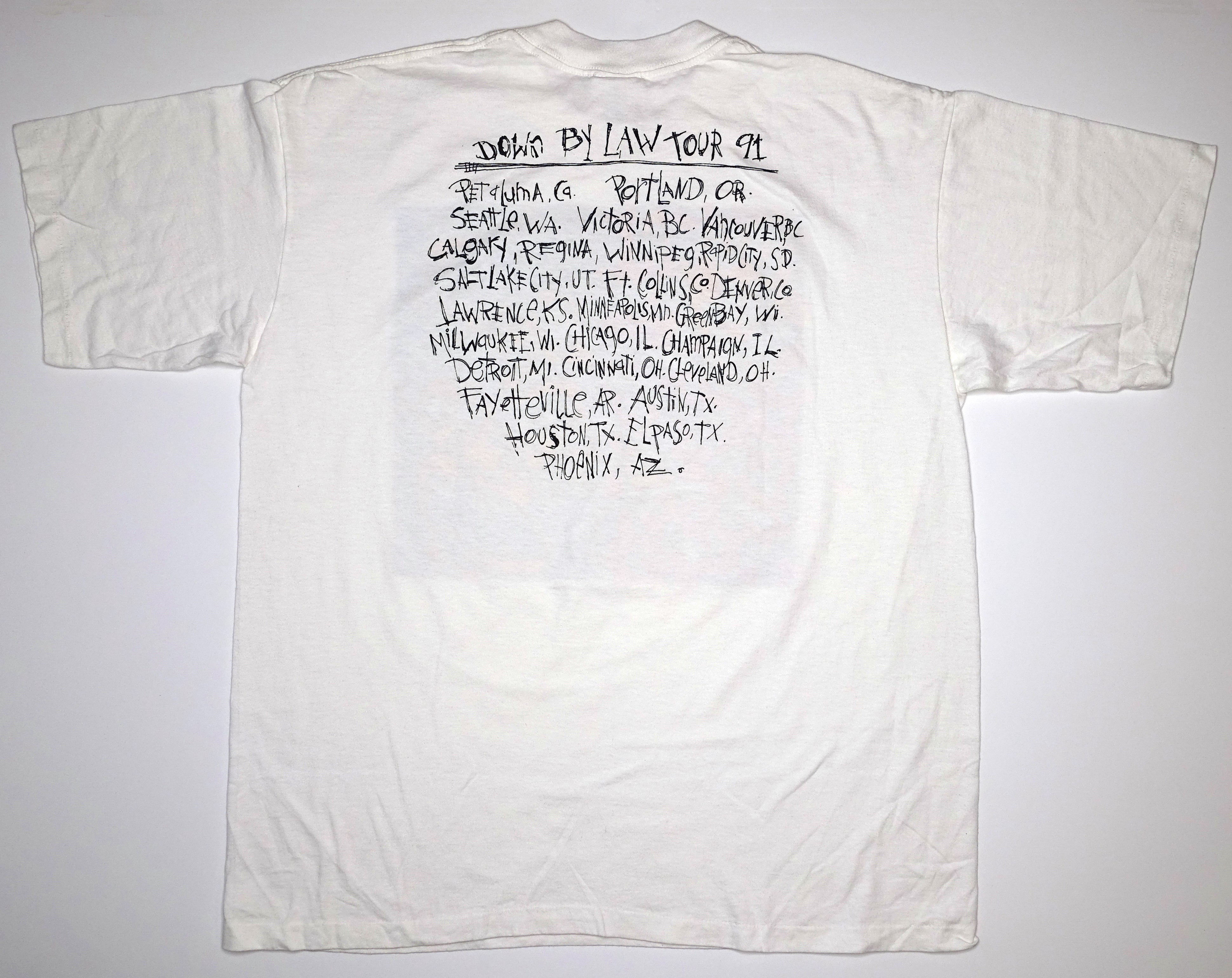 Down By Law - Faces 1991 Tour Shirt Size XL