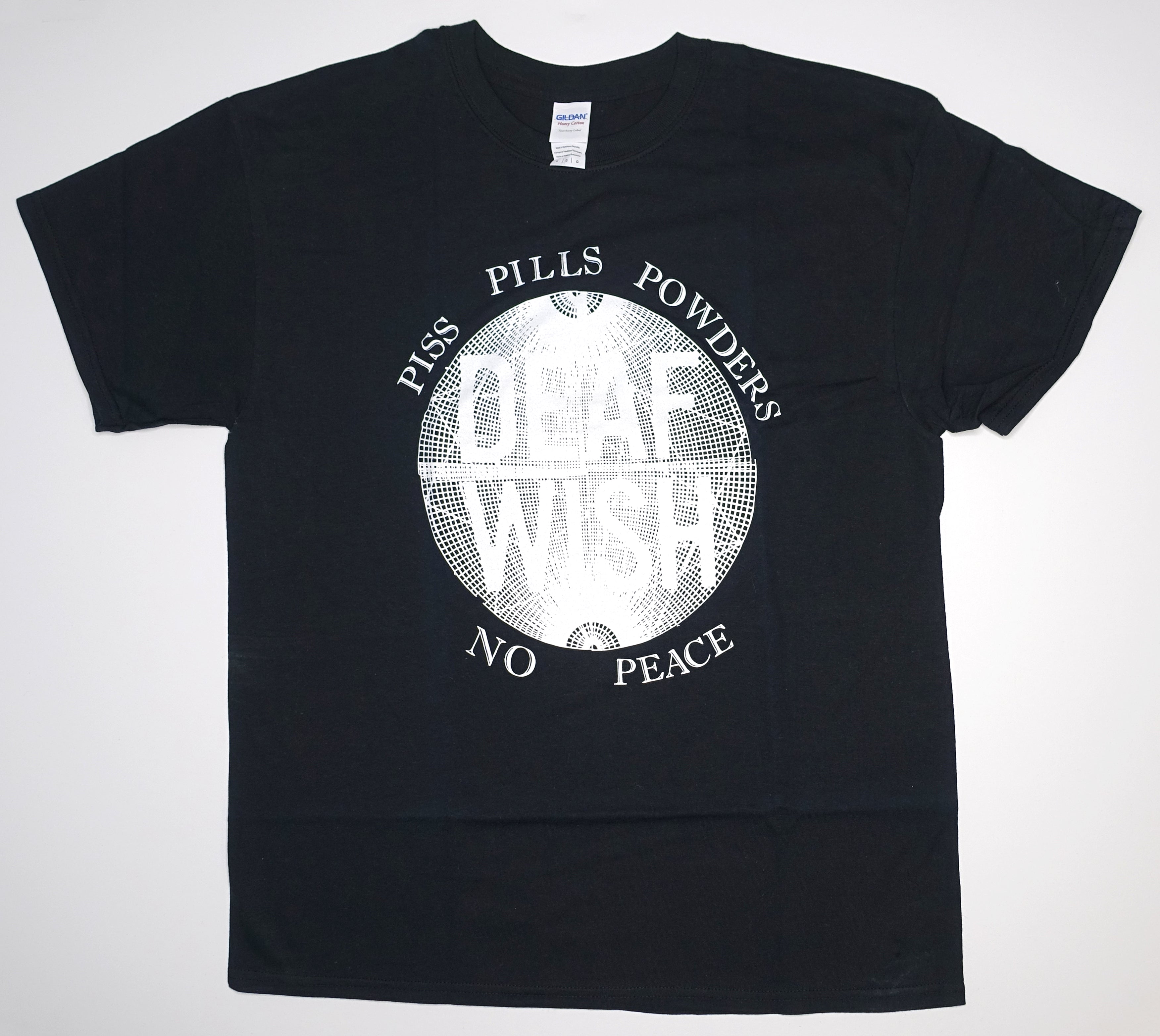Deaf Wish – Piss Pills Powders 2018 Tour Shirt Size Large