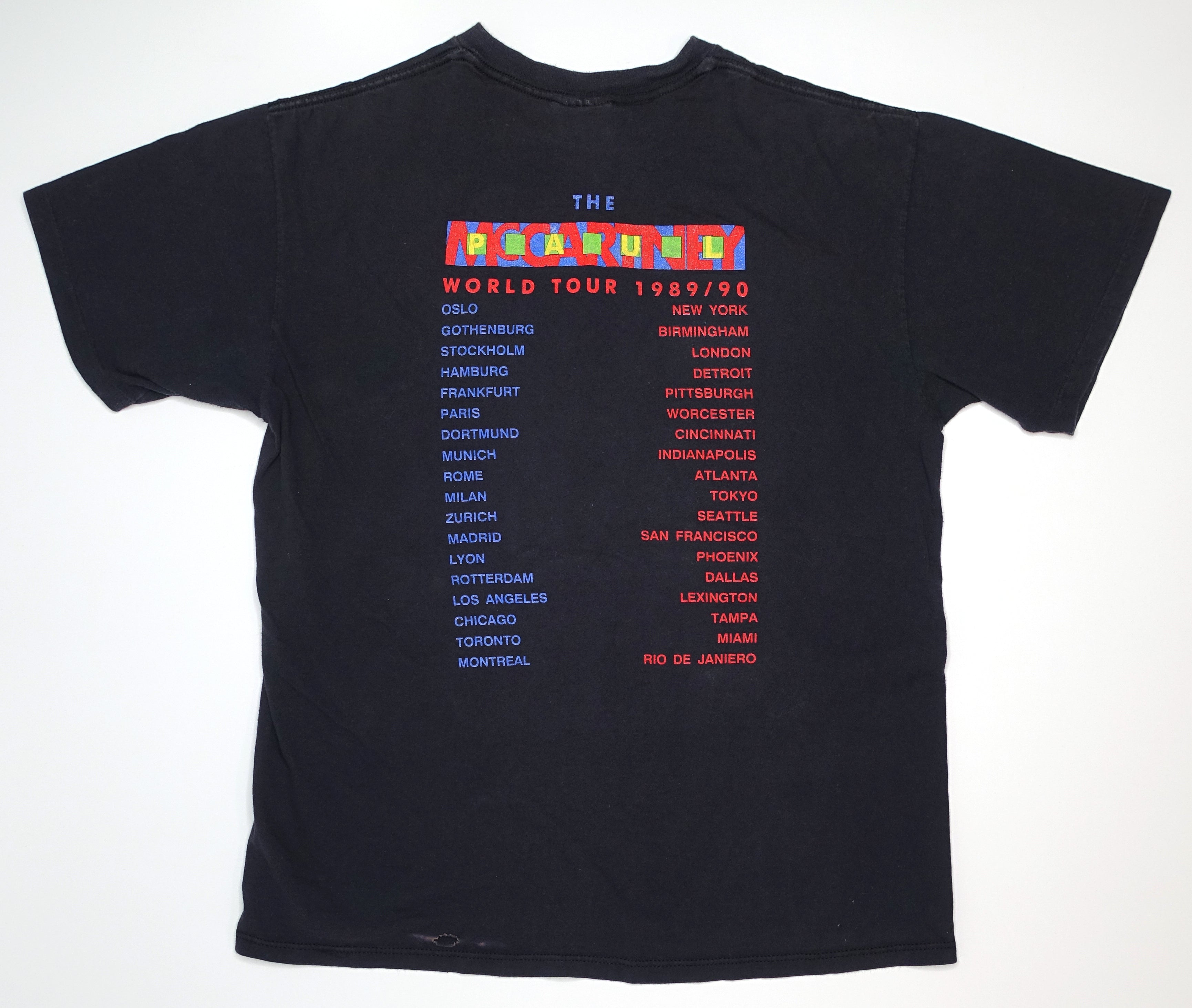 Paul McCartney – 1989/1990 World Tour Shirt Size XL