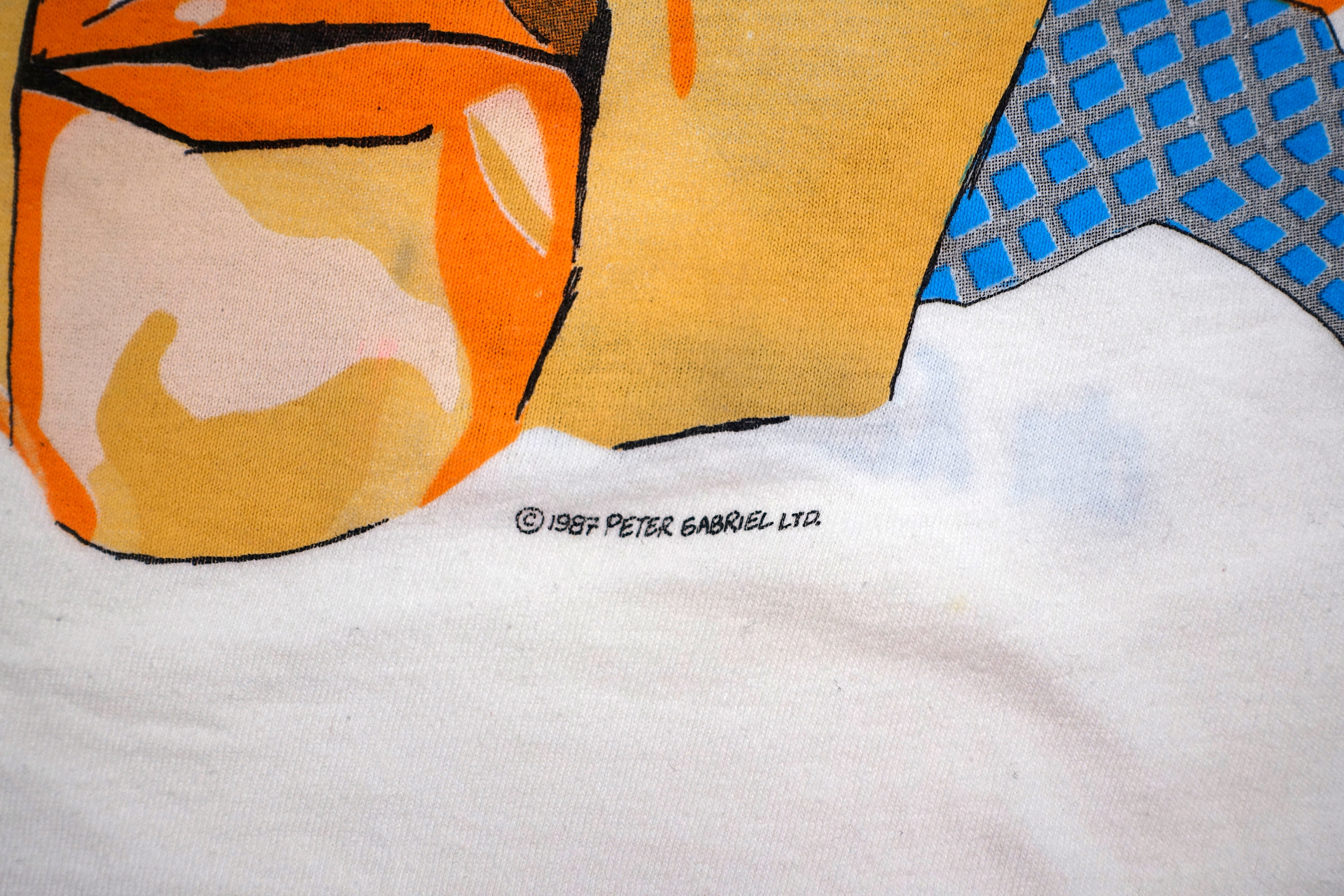 Peter Gabriel - So US 1987 US Tour Shirt Size Large