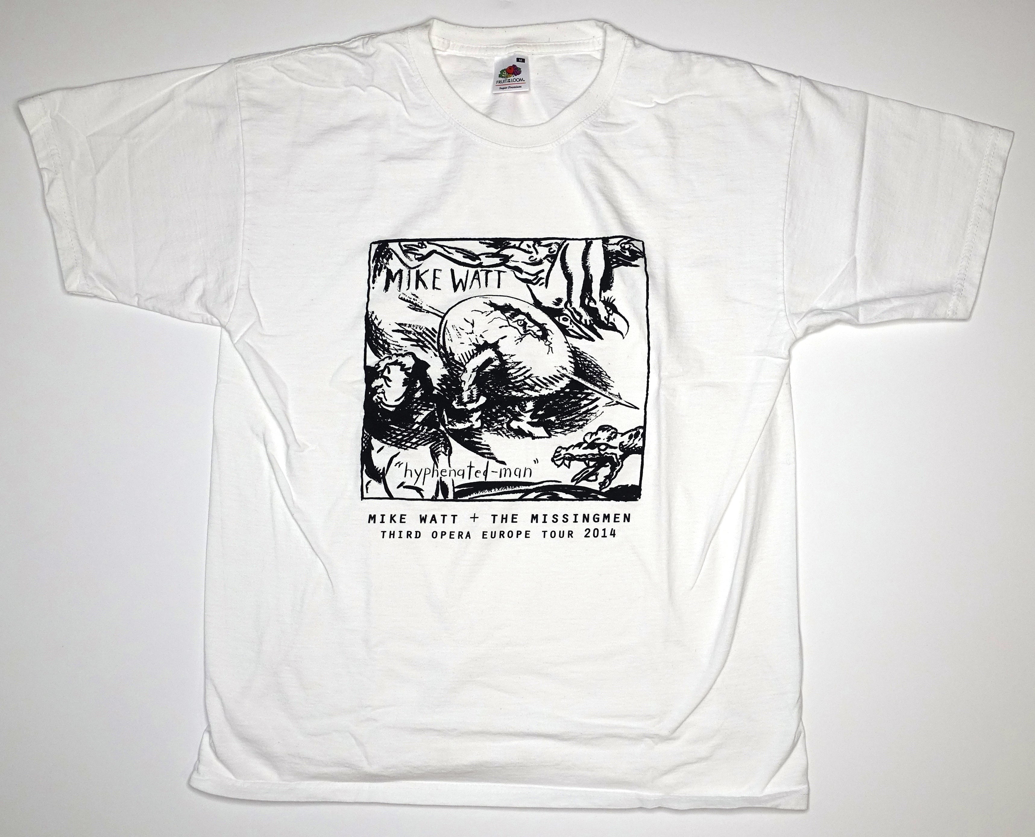 Mike Watt & the Missingmen - Third Opera Europe 2014 Tour Shirt Size Medium